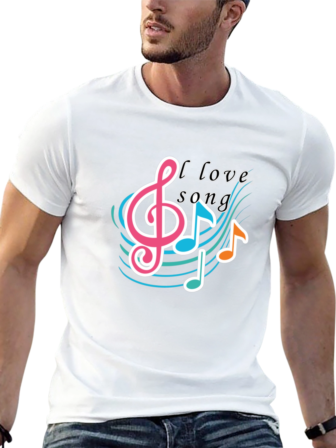 I Love Song Black T-Shirt