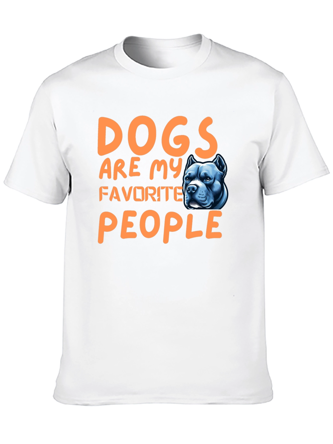 Dogs Are My Favorite People Black T-Shirt