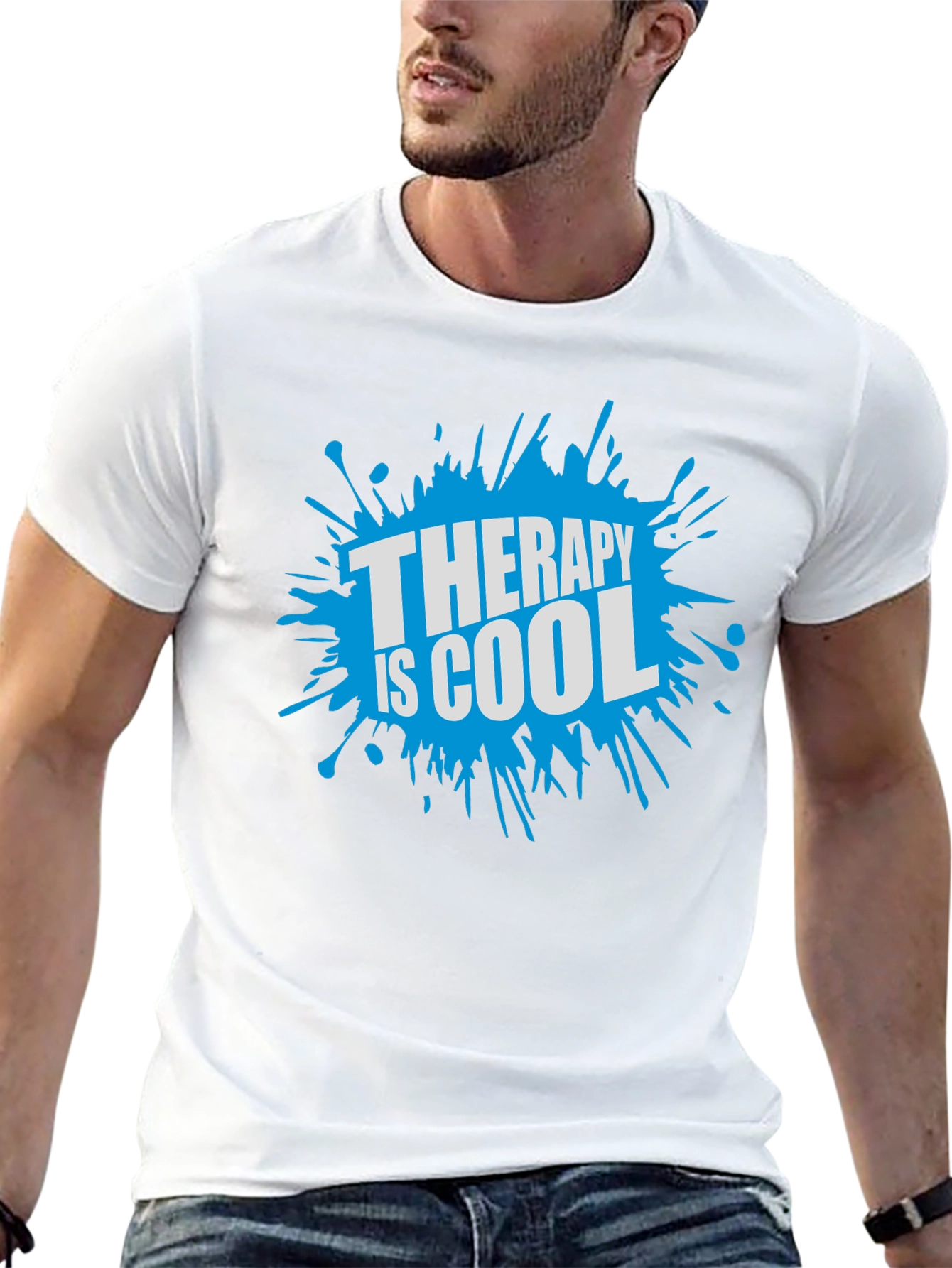 Therapy Is Cool T-Shirt - Black