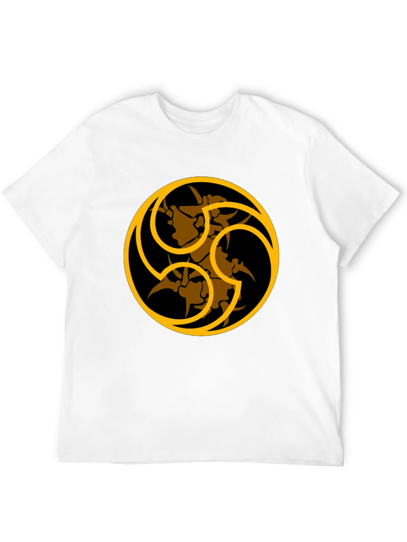 Unique Graphic Print Black T-Shirt