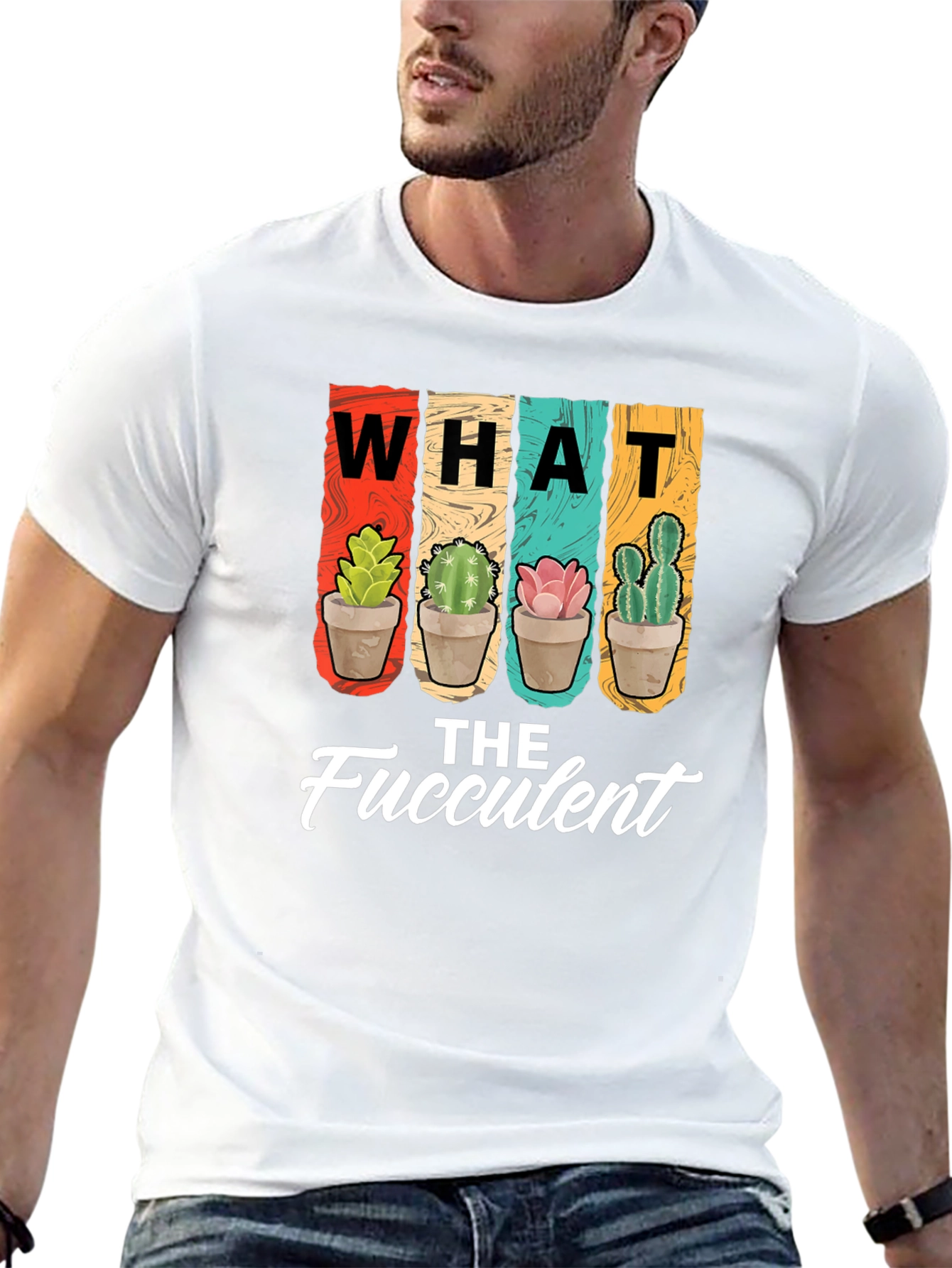 What the Fucculent T-Shirt - Funny Cactus Tee