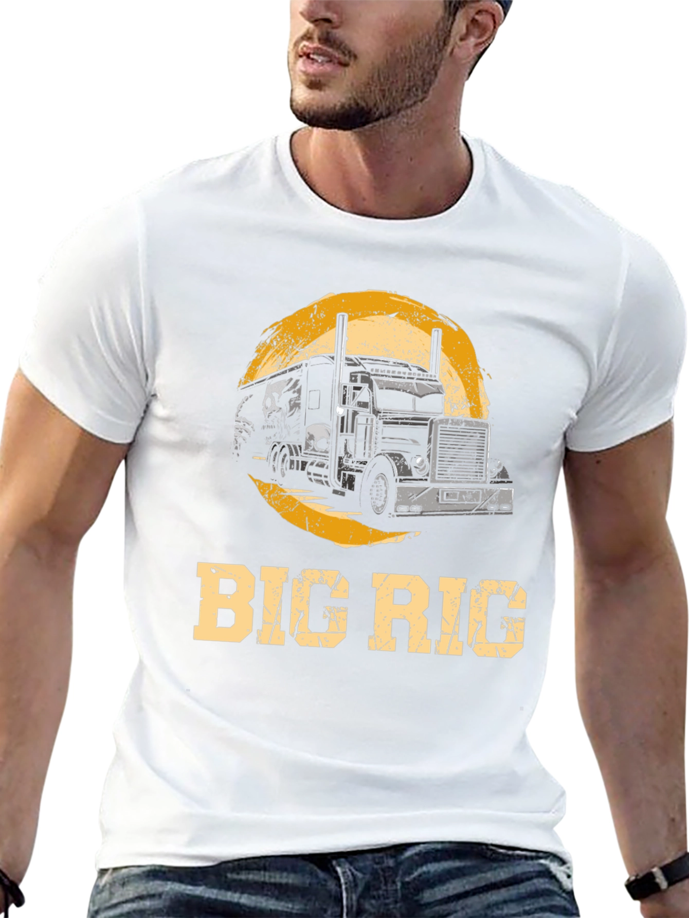 Big Rig Trucker T-Shirt - Cool Graphic Tee