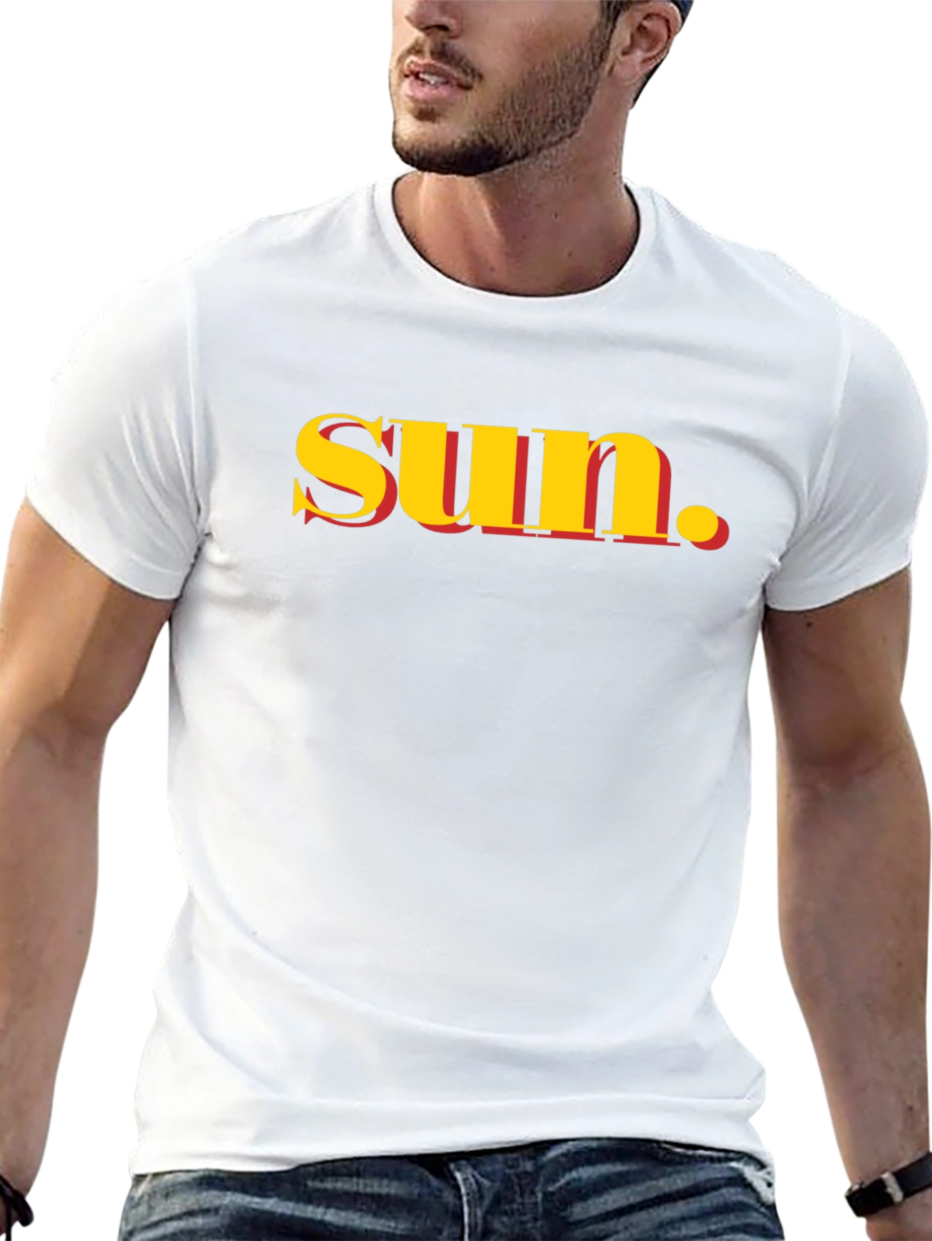 Trendy sun. Graphic T-Shirt - Black