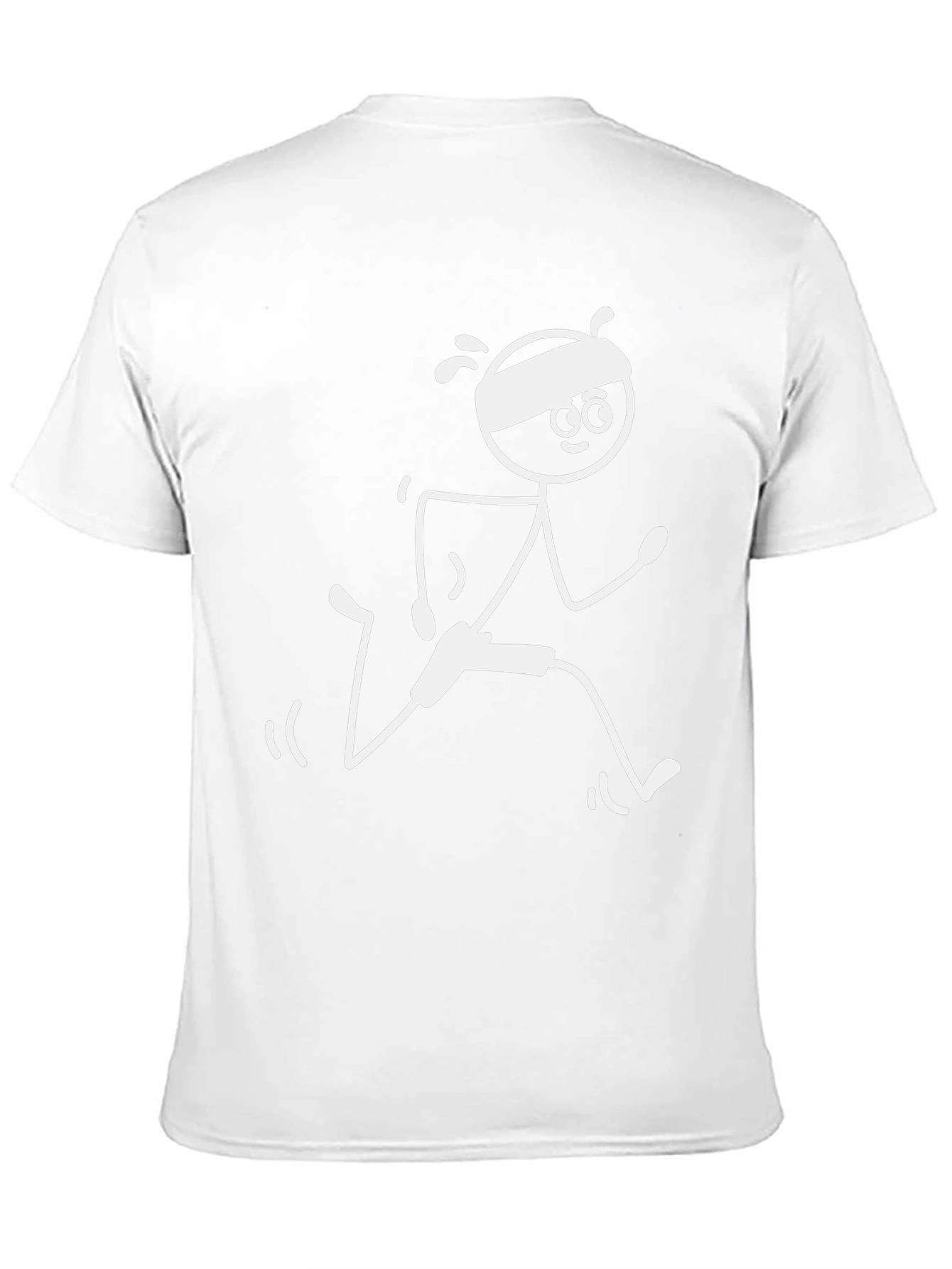 Runner Stick Figure Graphic Tee - Black
