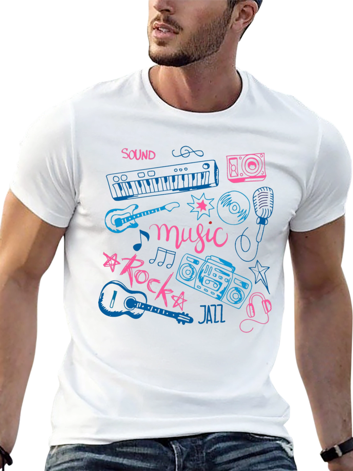 Music Lover Tee - Sound Rock Jazz T-Shirt