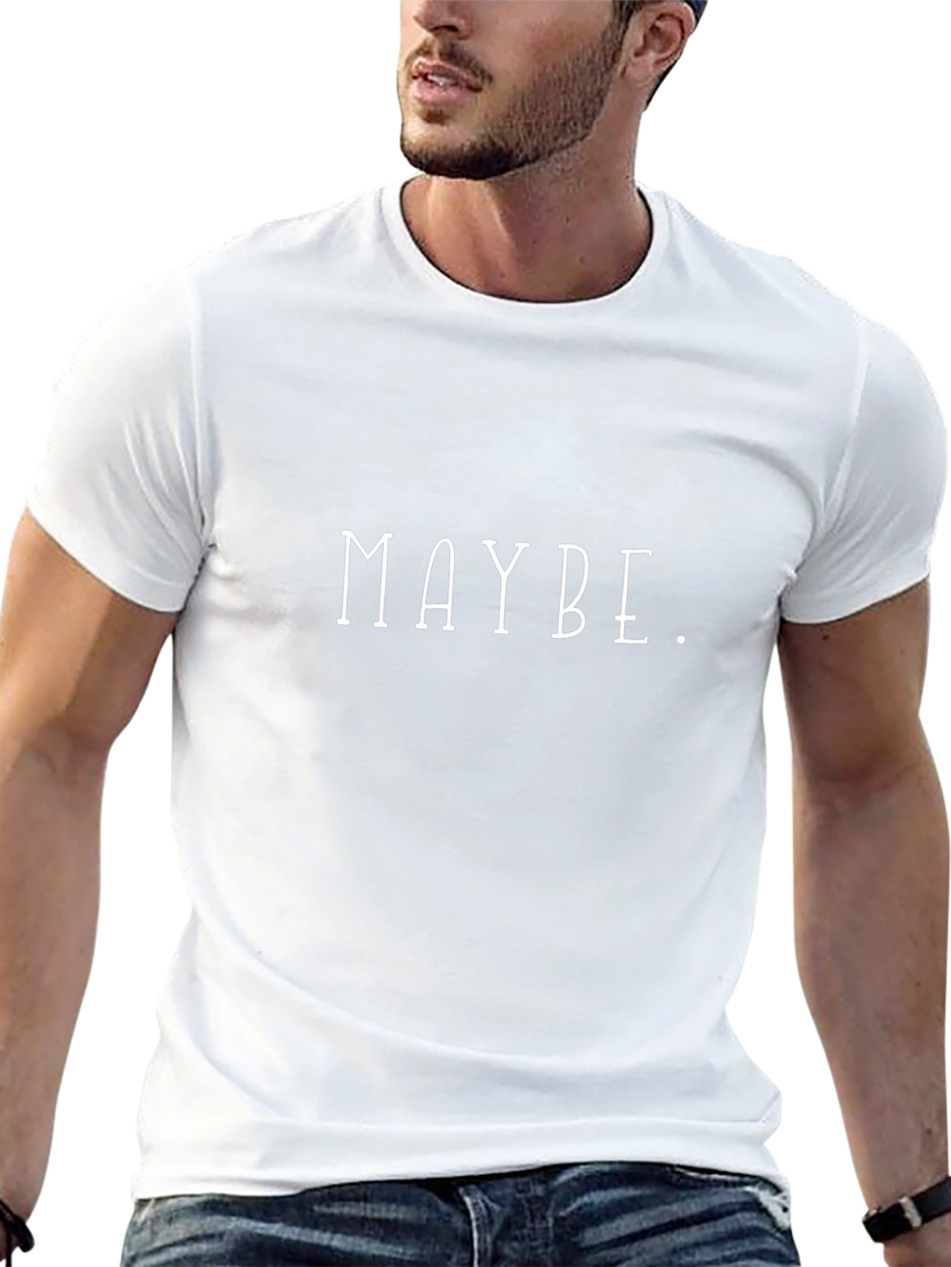 Maybe Graphic Tee - Classic Black T-Shirt