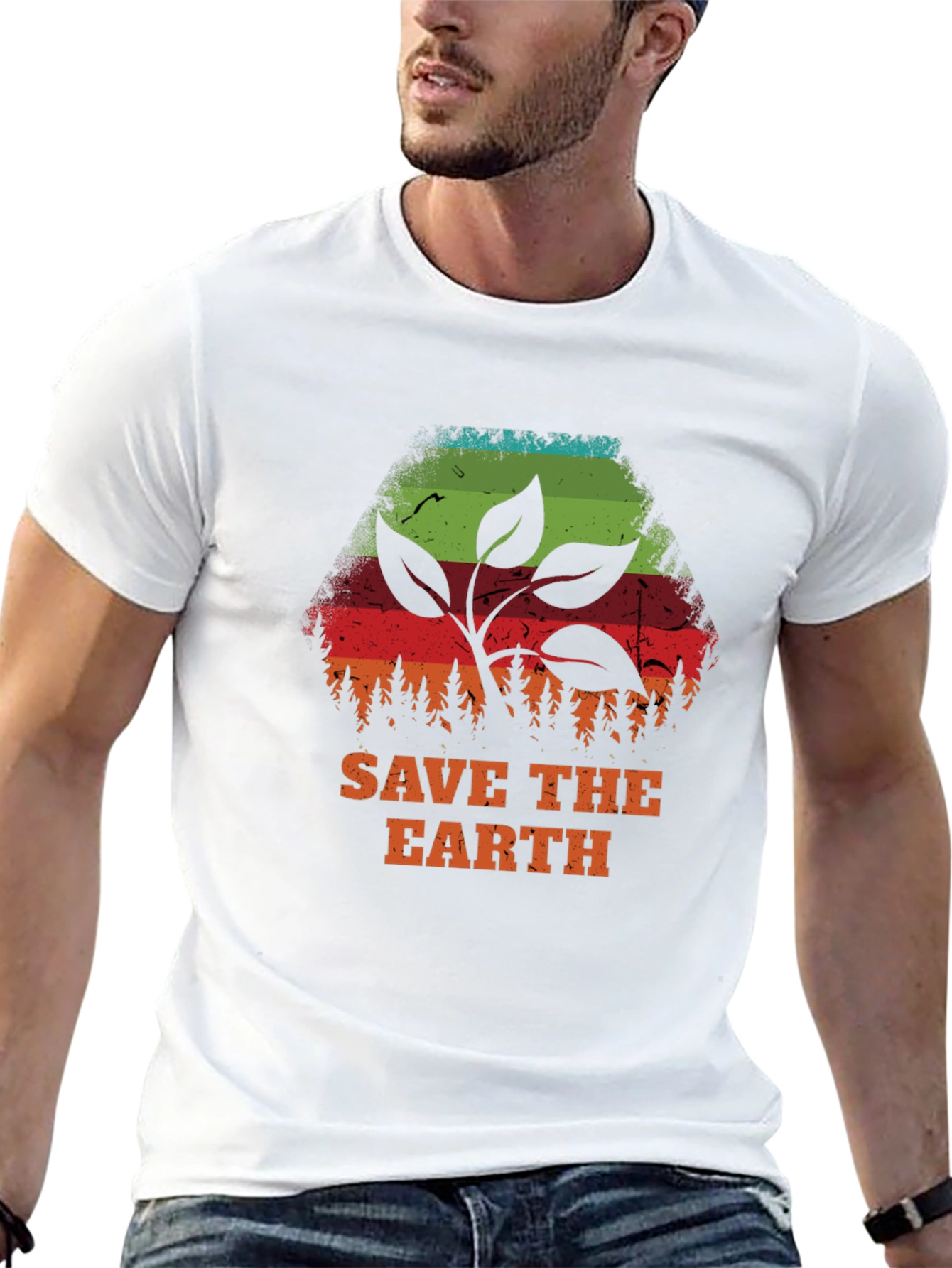 Save the Earth Graphic Tee - Eco-Friendly Design