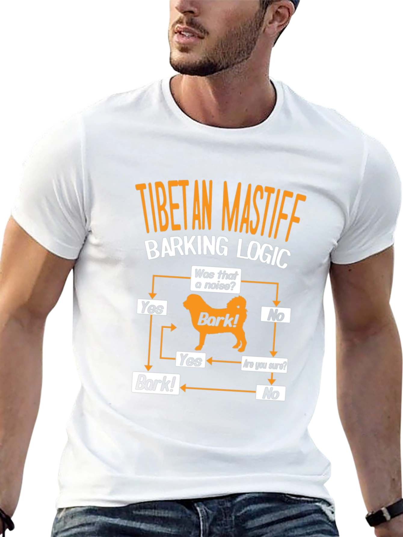 Tibetan Mastiff Barking Logic T-Shirt