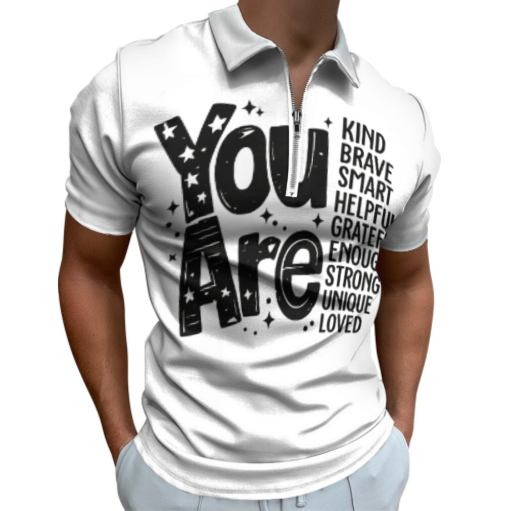 You Are Inspirational Quote Shirt, Positive Affirmation Graphic Tee, Motivational Mental Health Apparel, Encouraging Message Unisex Fashion Top(z705)