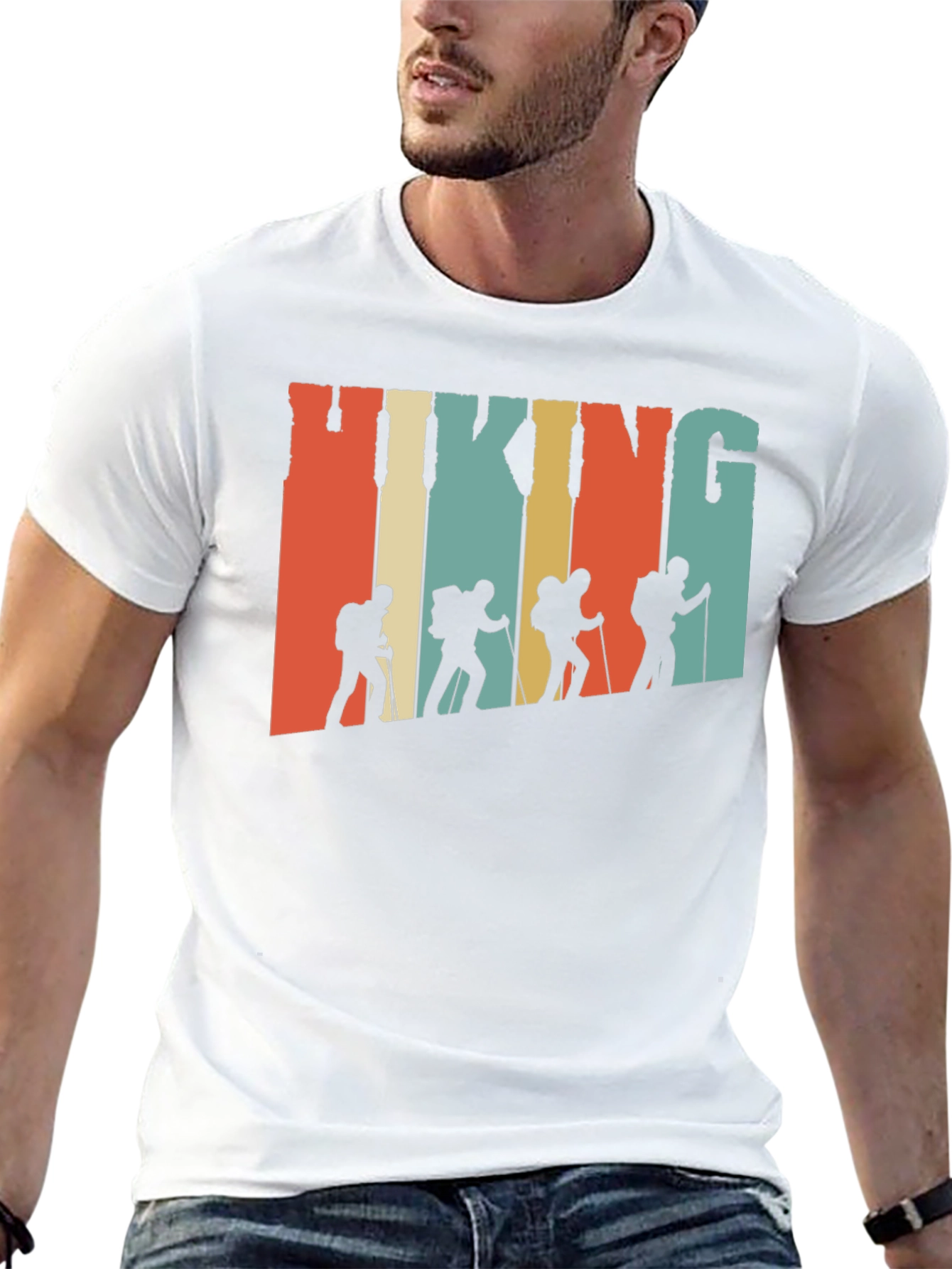 Retro Hiking T-Shirt - Adventure Ready!