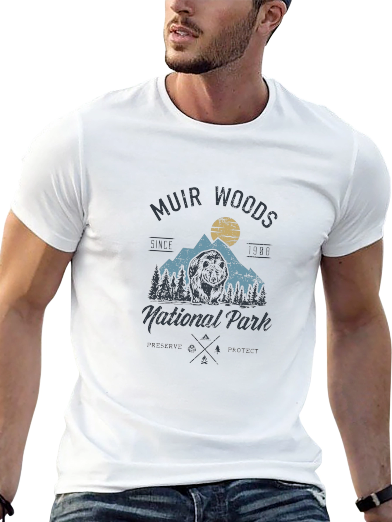 Muir Woods National Park Black T-Shirt