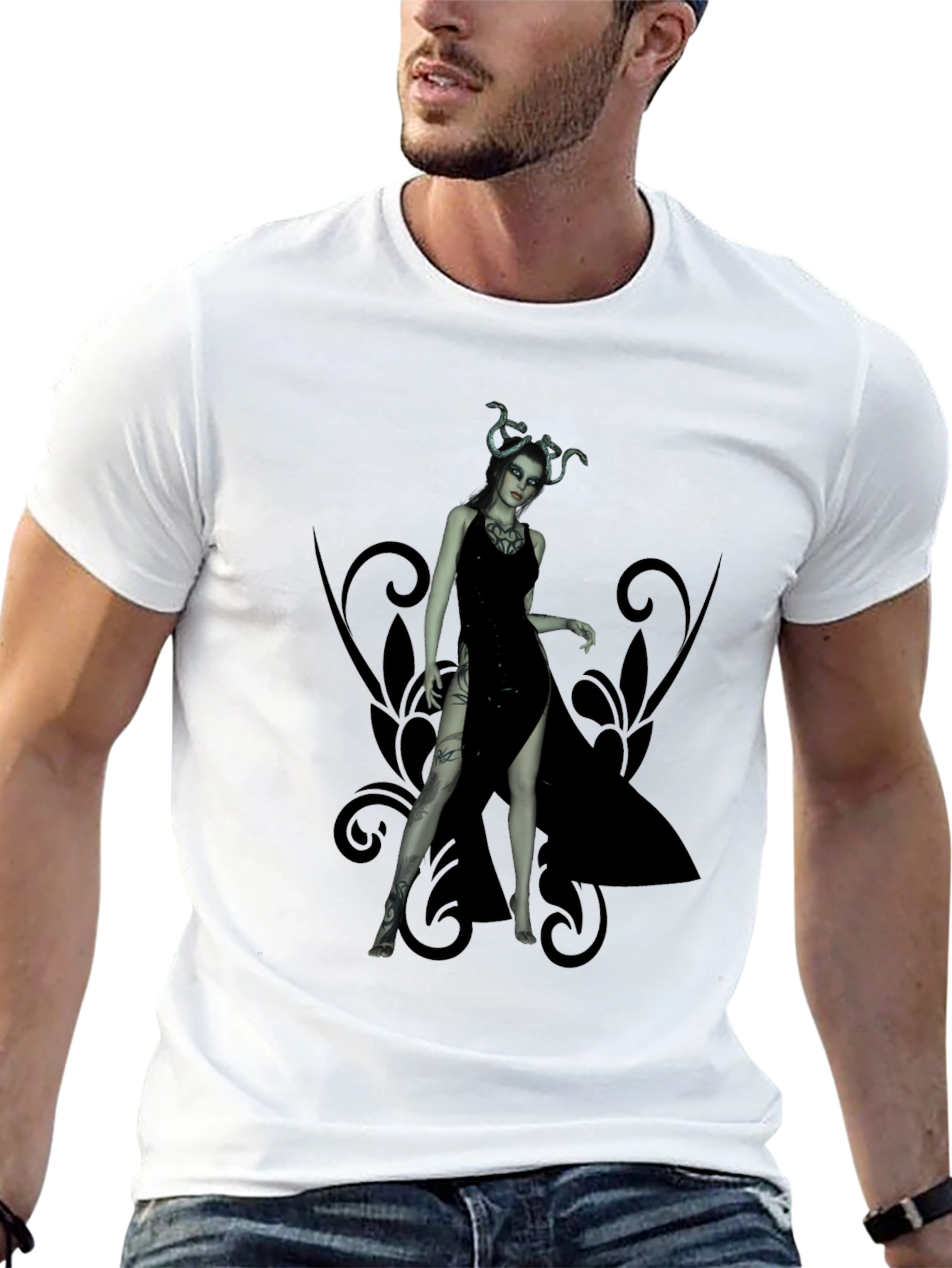 Medusa Graphic Black T-Shirt