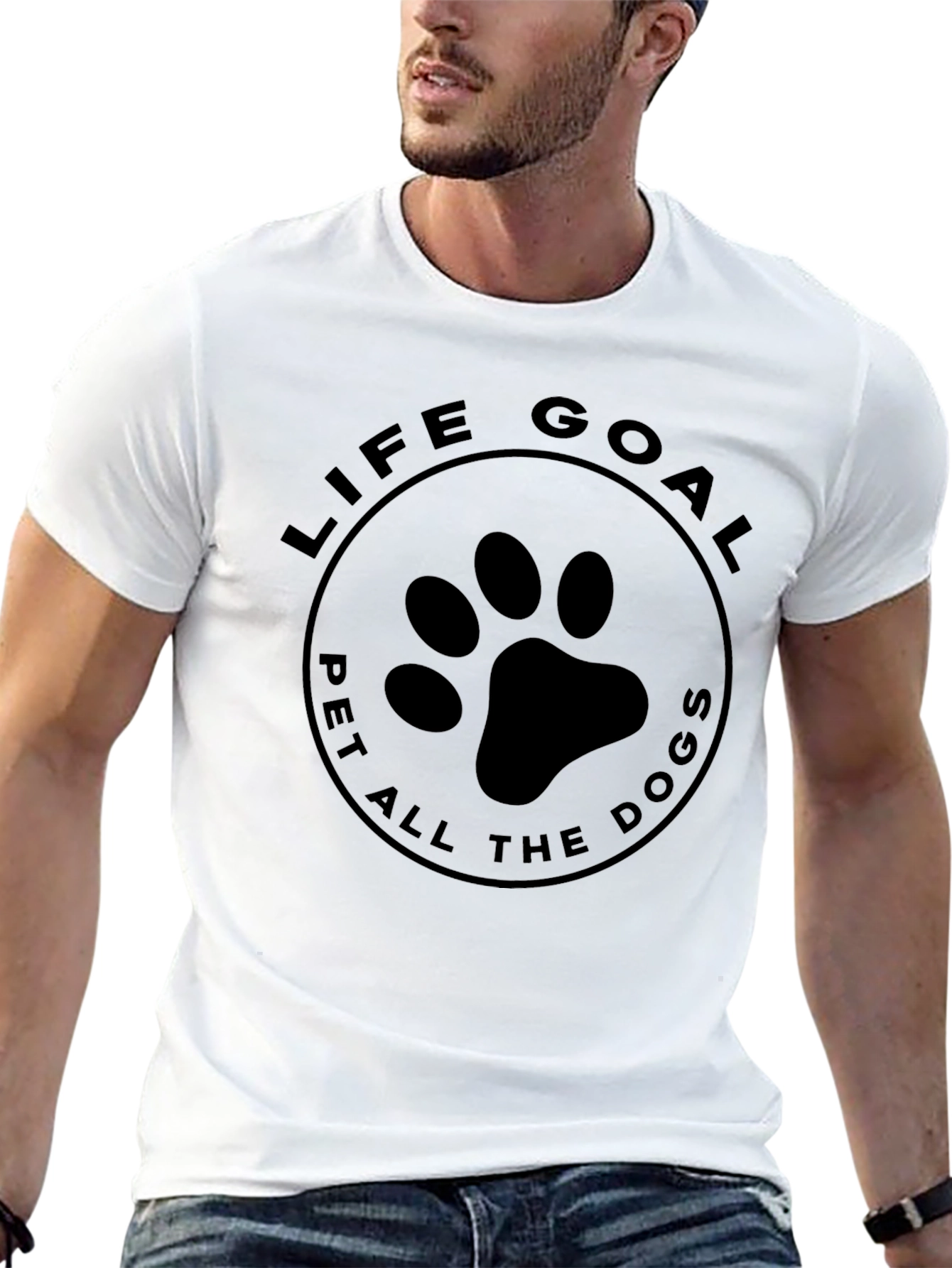 Life Goal Pet All The Dogs Graphic T-Shirt