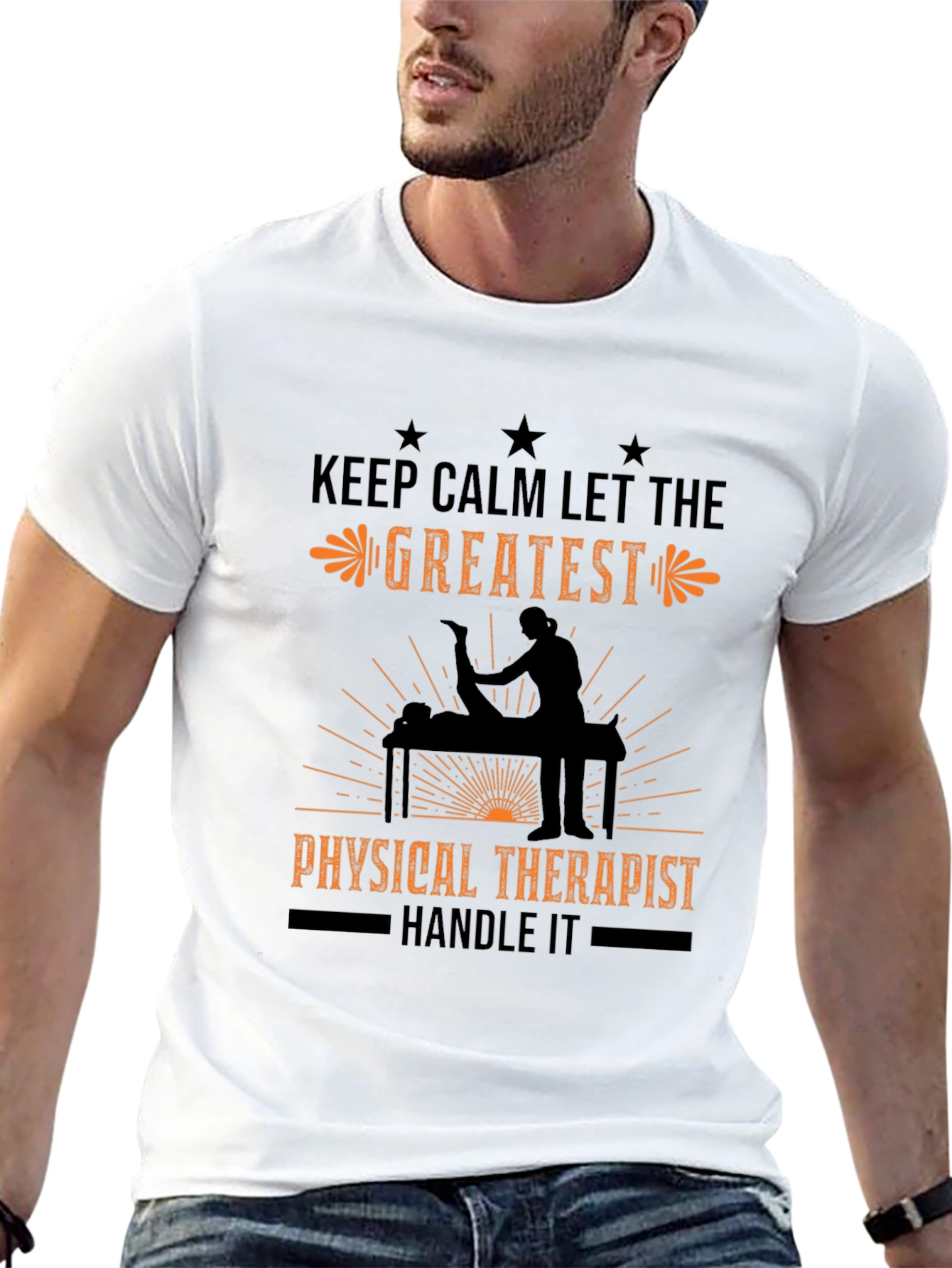 Physical Therapist T-Shirt: Keep Calm