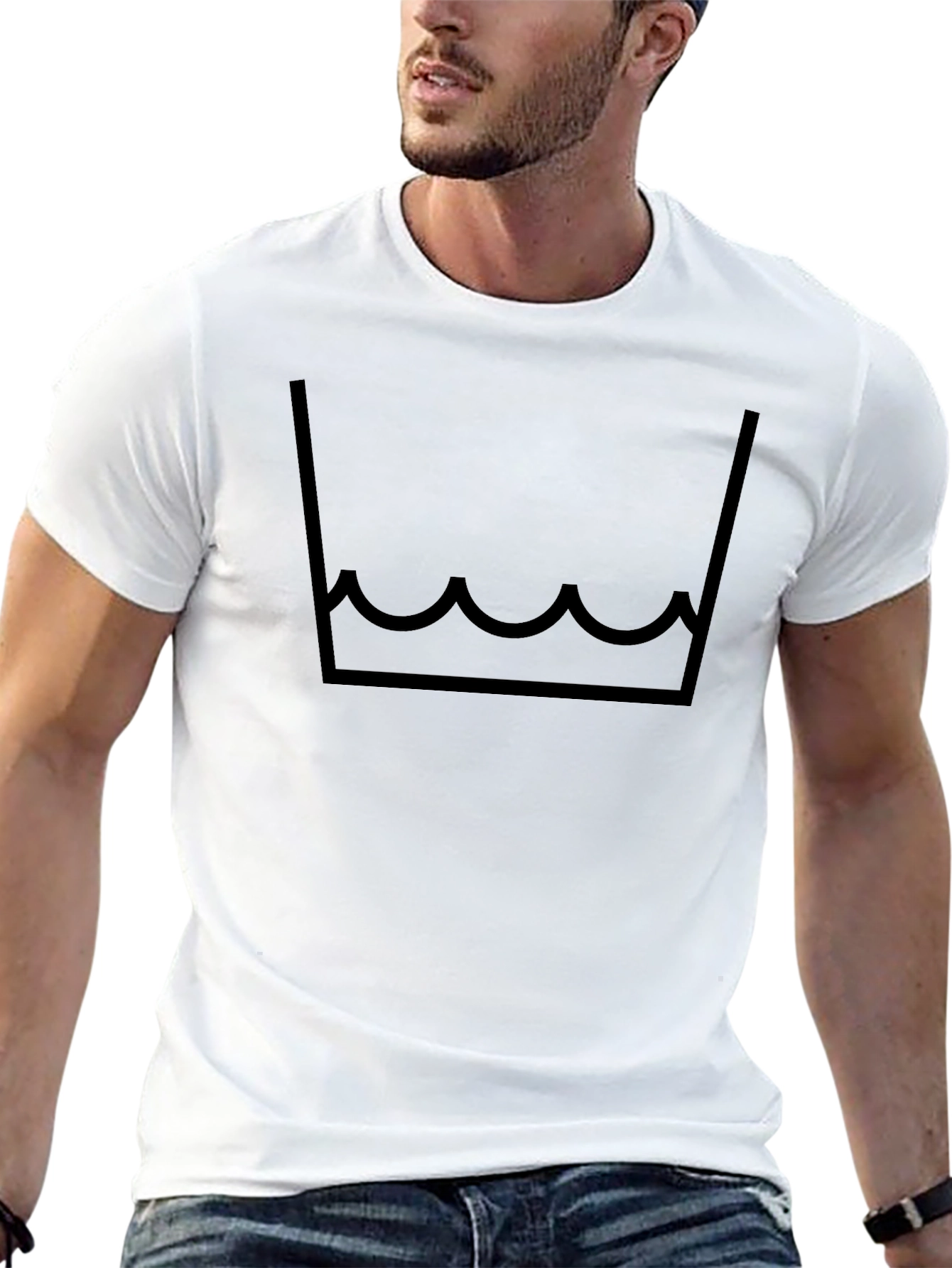Graphic Tee - Washable Symbol Black T-Shirt