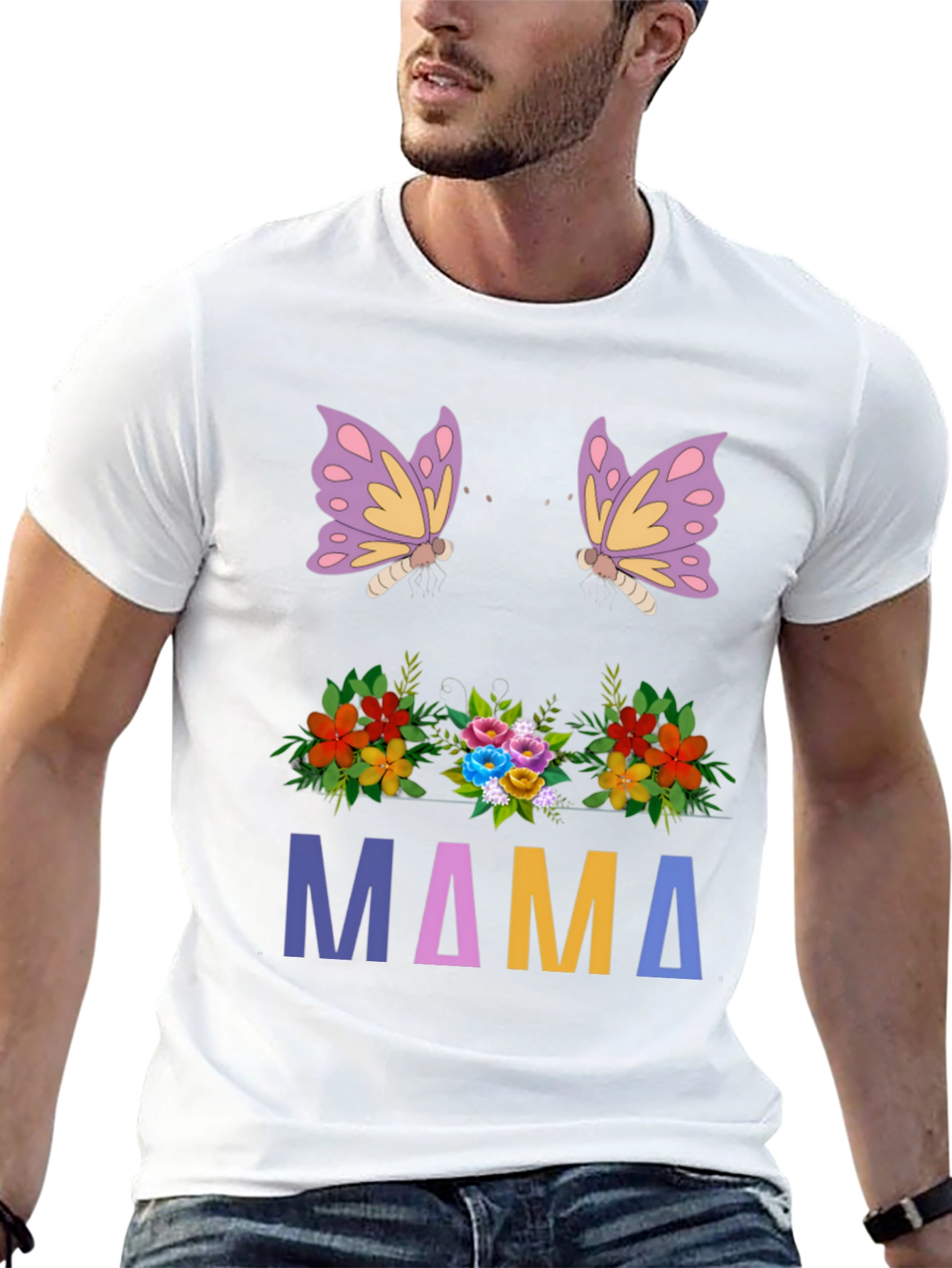 Floral Mama Butterfly T-Shirt