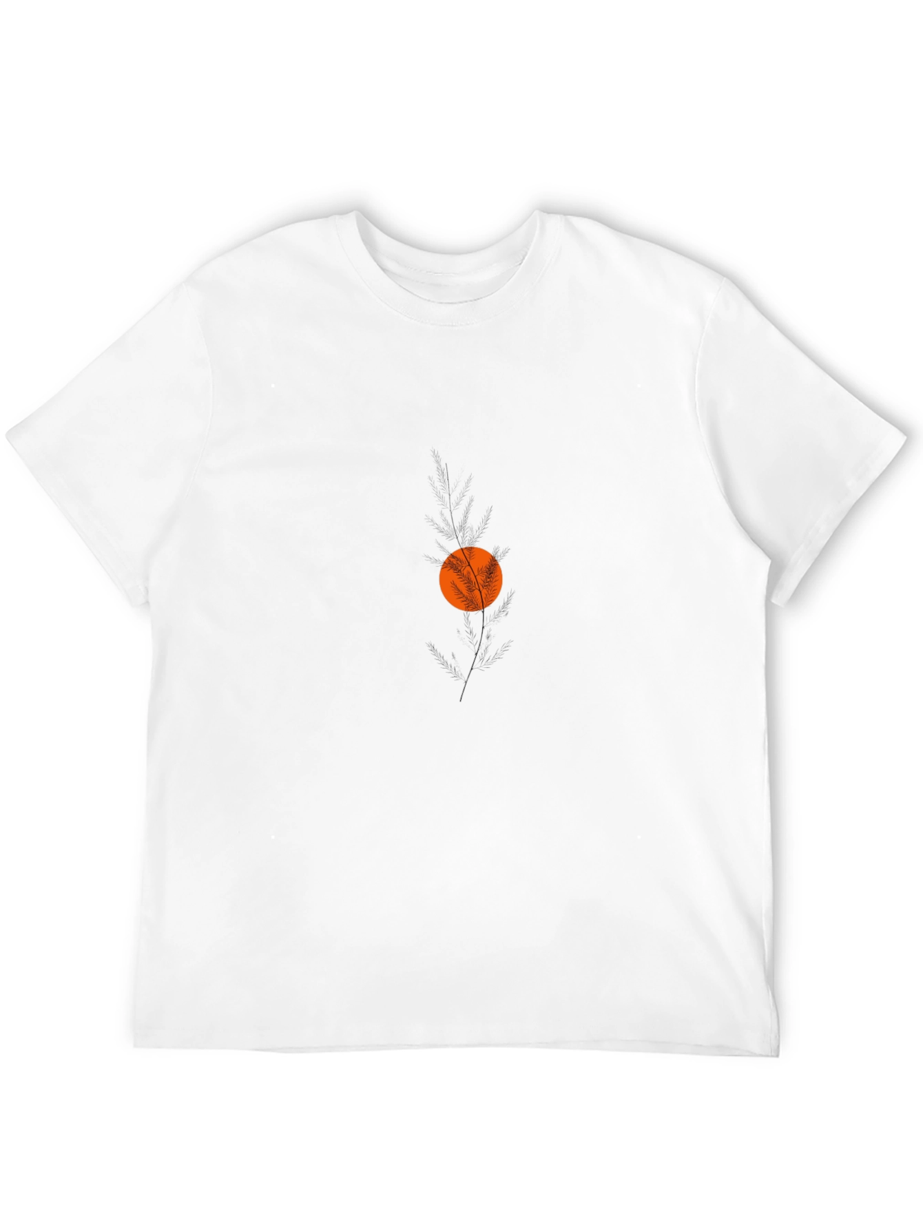 Minimalist Sun & Reeds Black T-Shirt