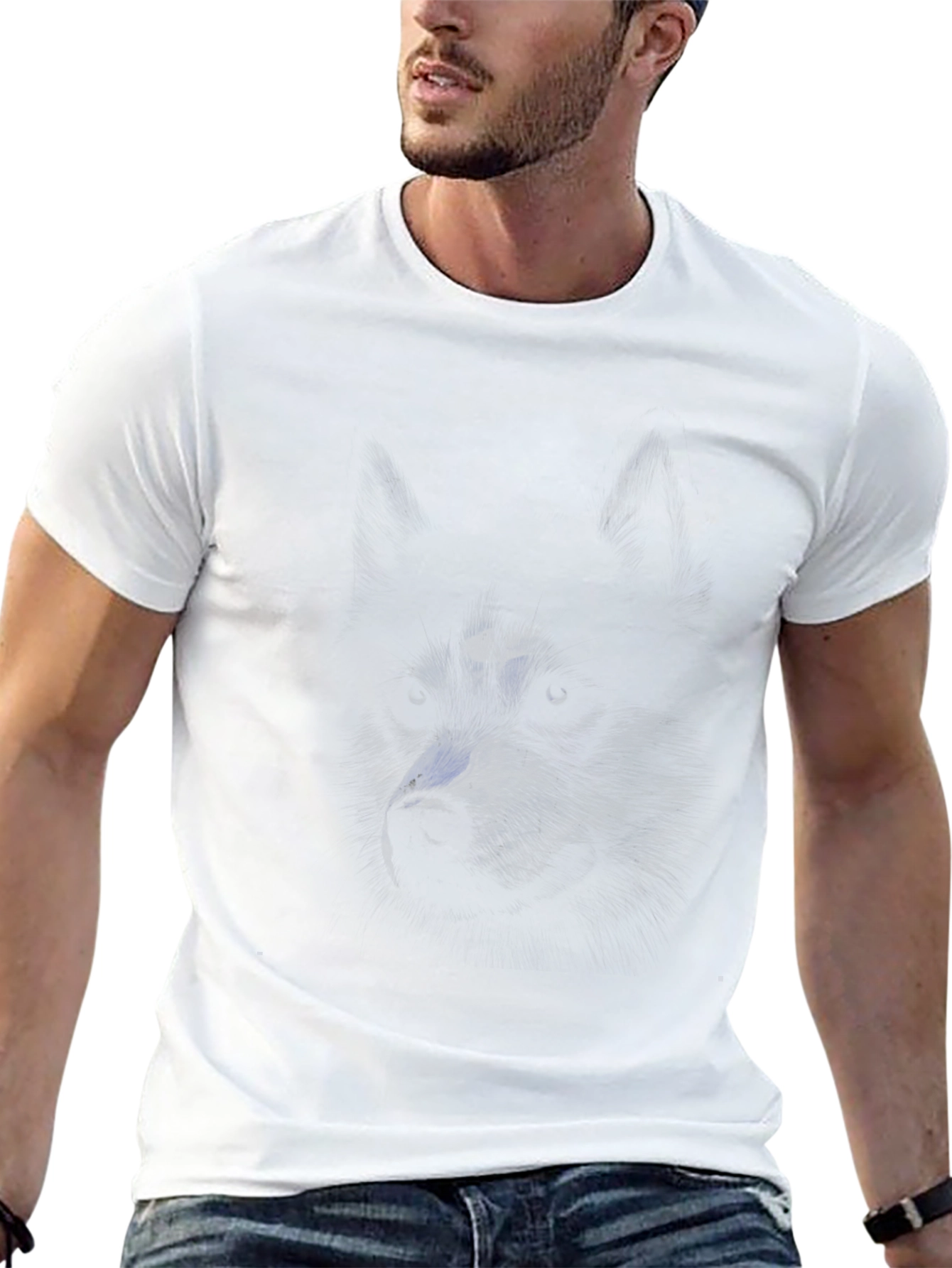 Mystic Wolf Graphic Tee - Dark & Stylish