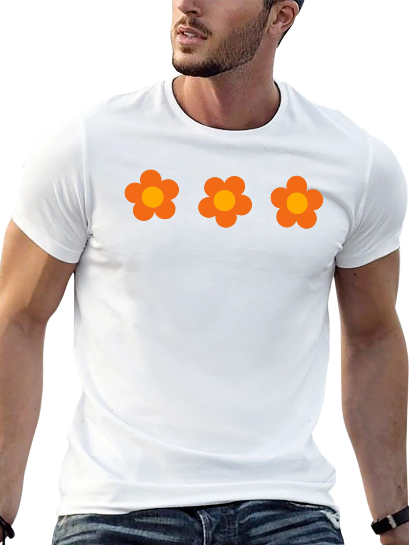 Retro Flower Power T-Shirt - Groovy Floral Design