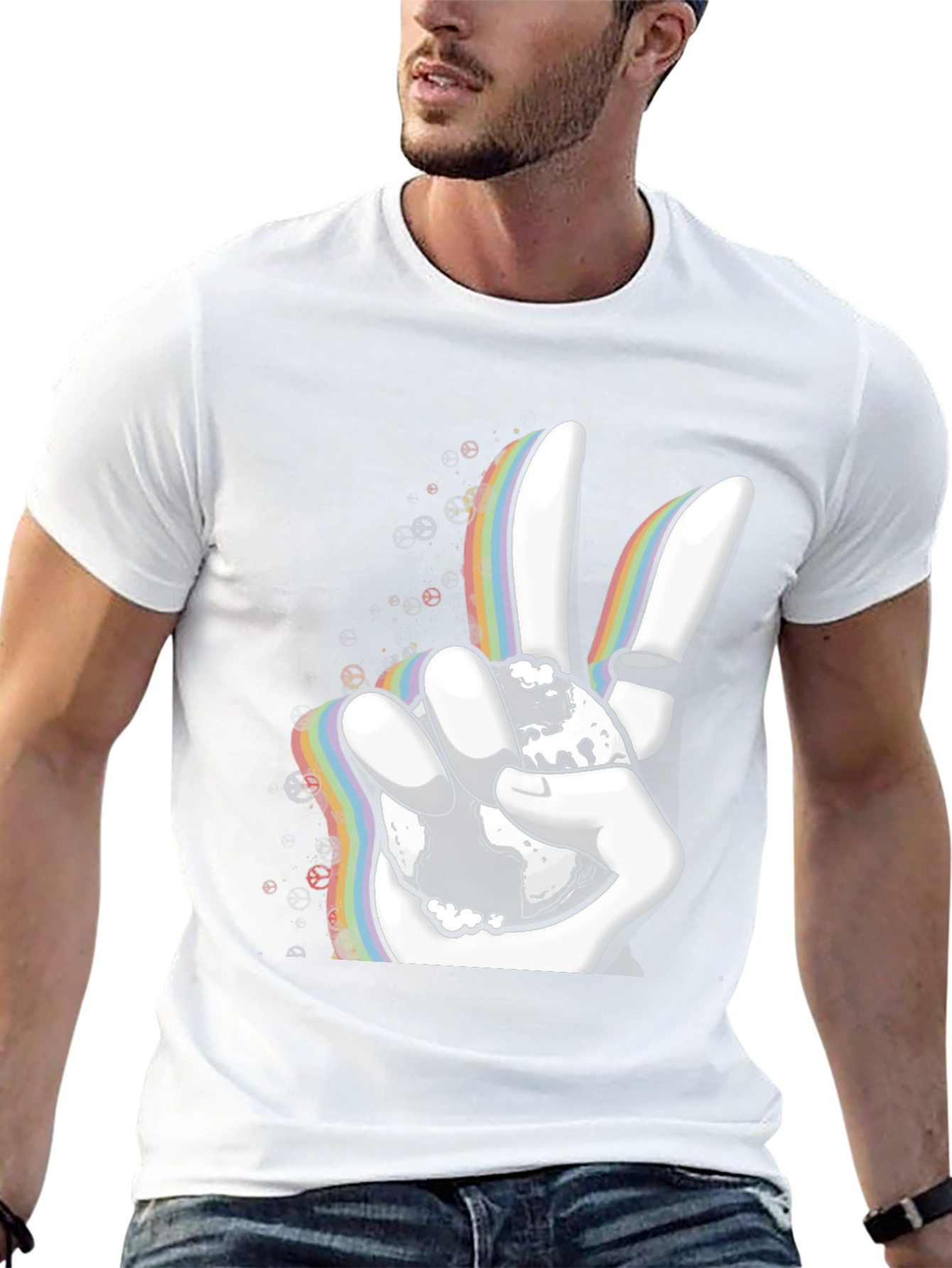 Peace Sign Graphic T-Shirt