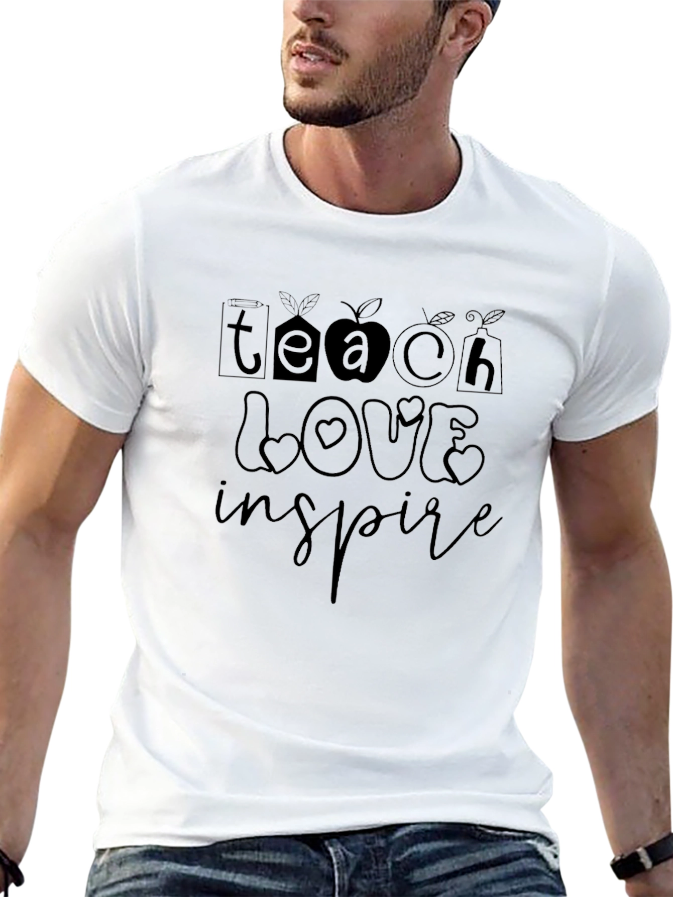 Teacher Appreciation Tee - Teach Love Inspire Shirt