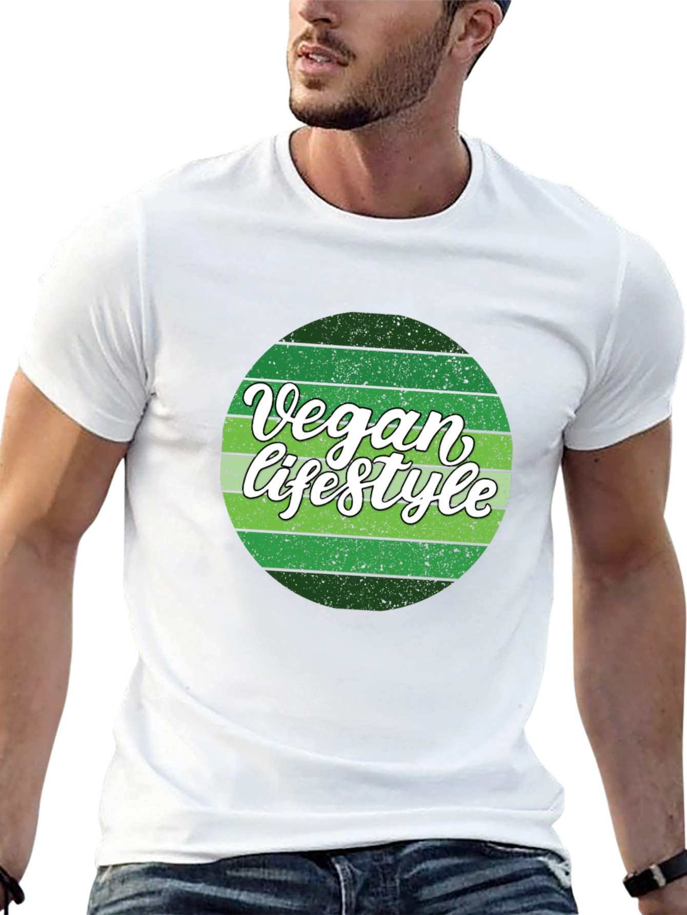 Vegan Lifestyle Tee - Green Graphic T-Shirt
