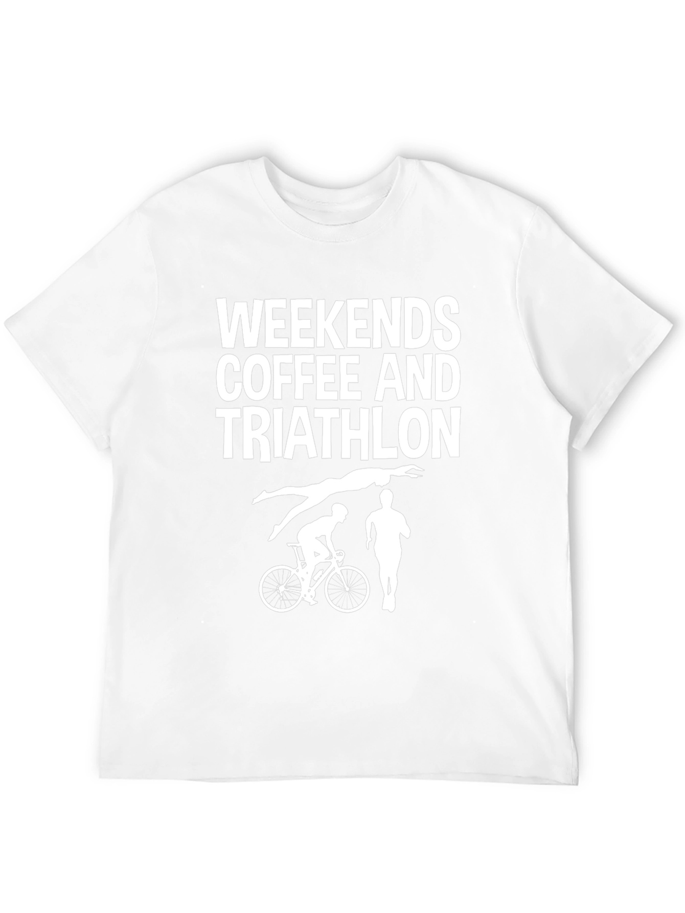 Weekends Coffee and Triathlon Black T-Shirt