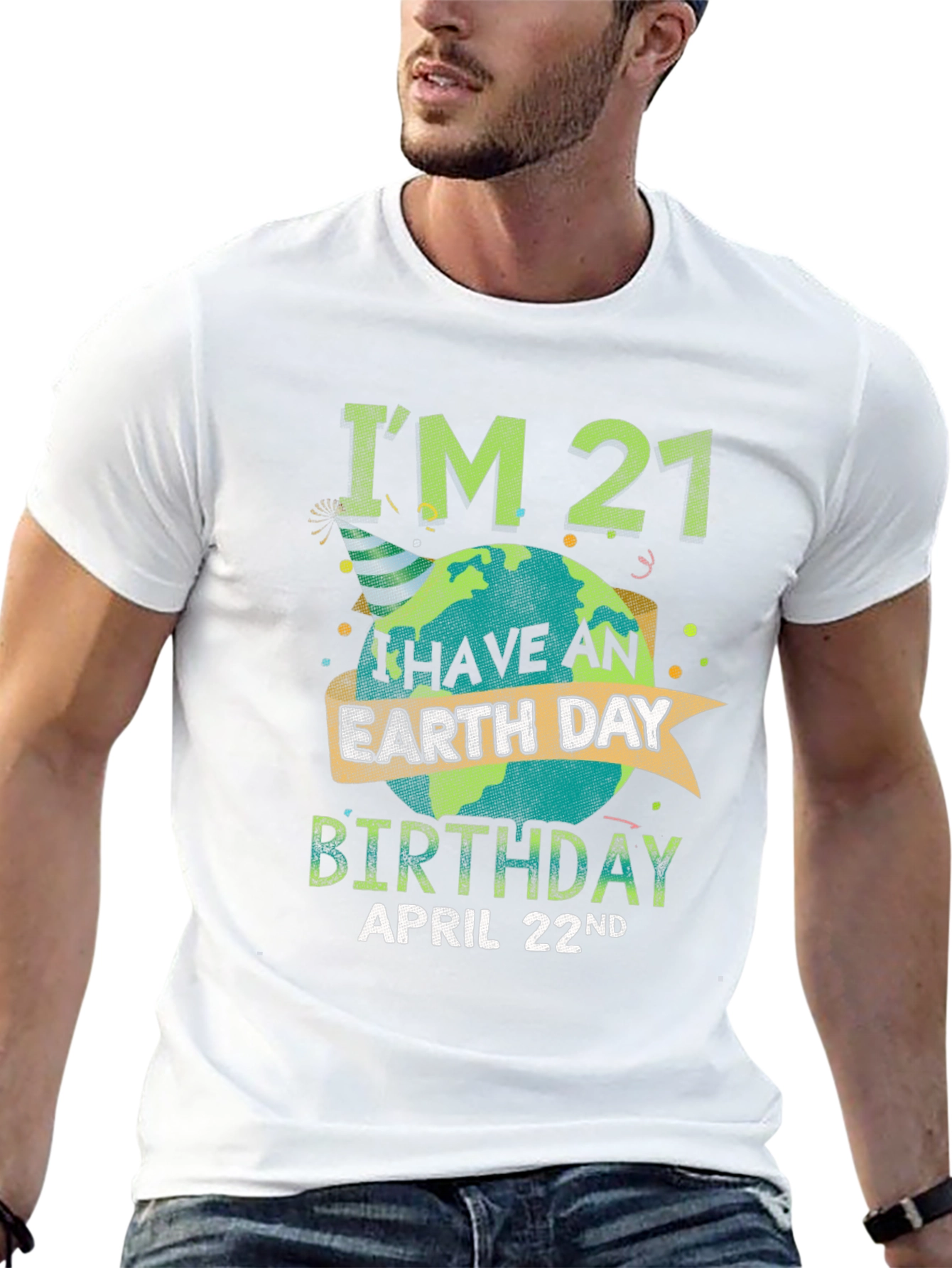 Earth Day 21st Birthday T-Shirt - April 22nd
