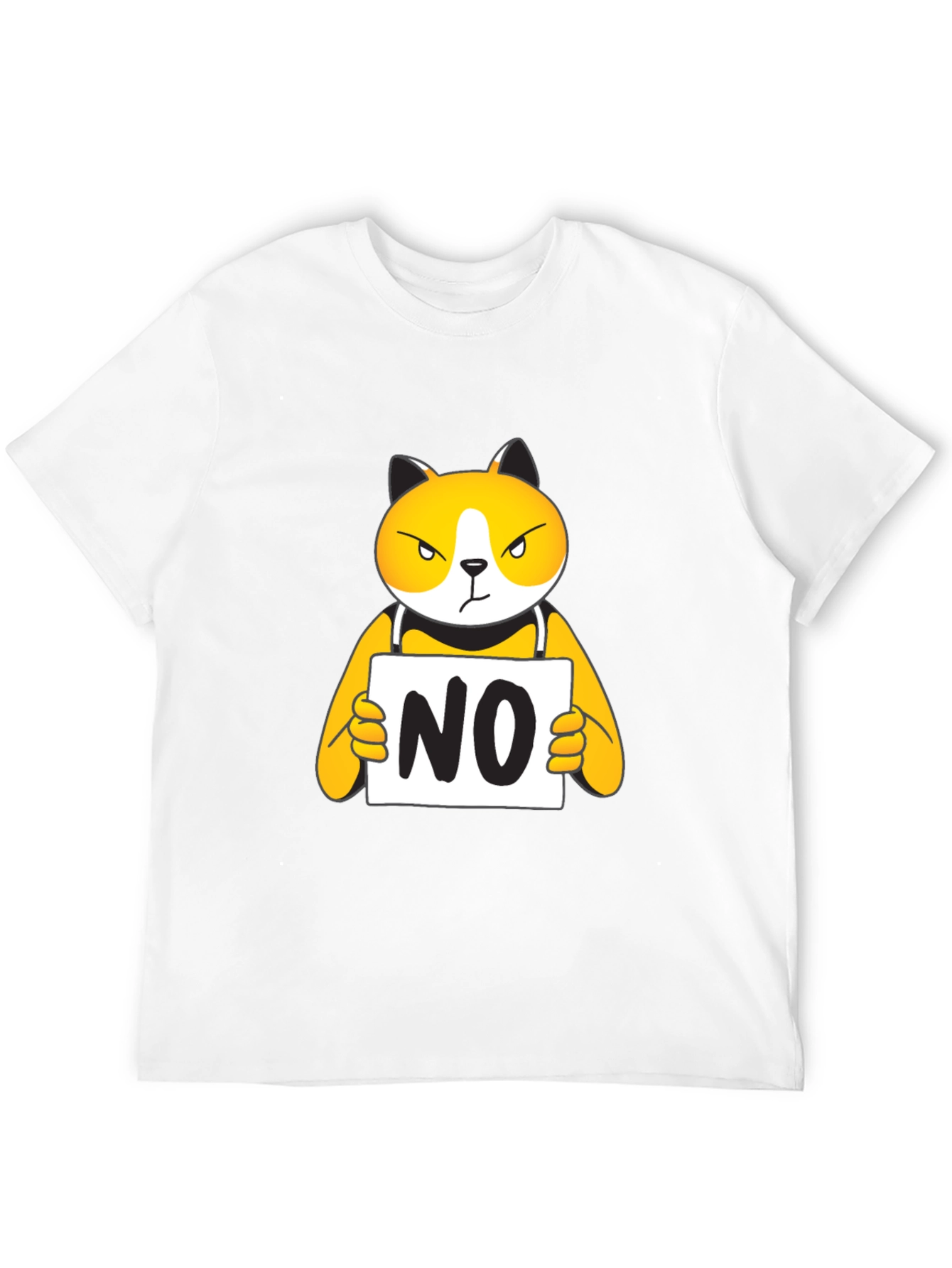 Funny NO Cat Graphic T-Shirt