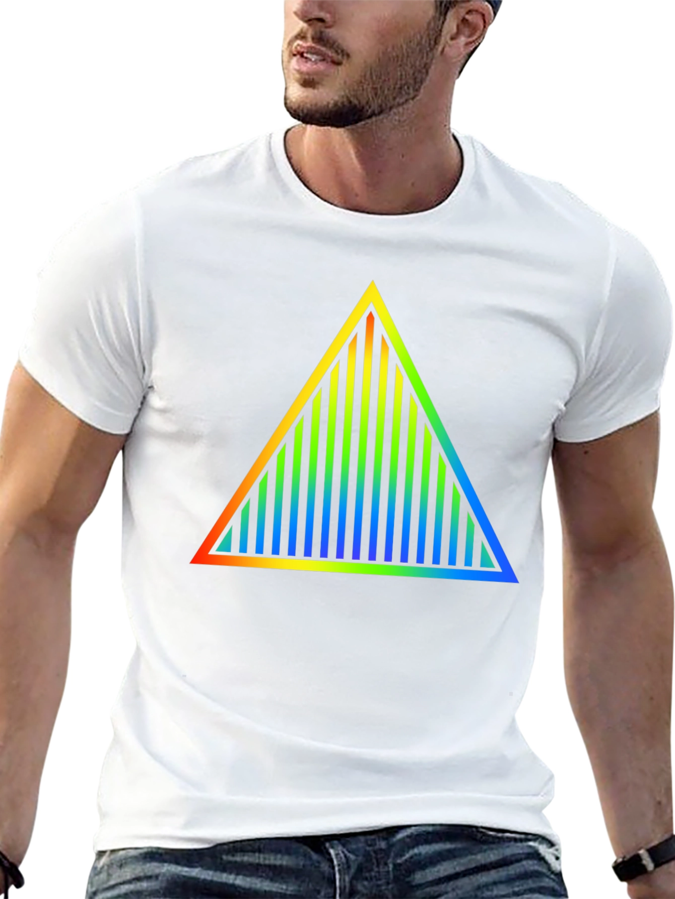 Prism Triangle Graphic Black T-Shirt