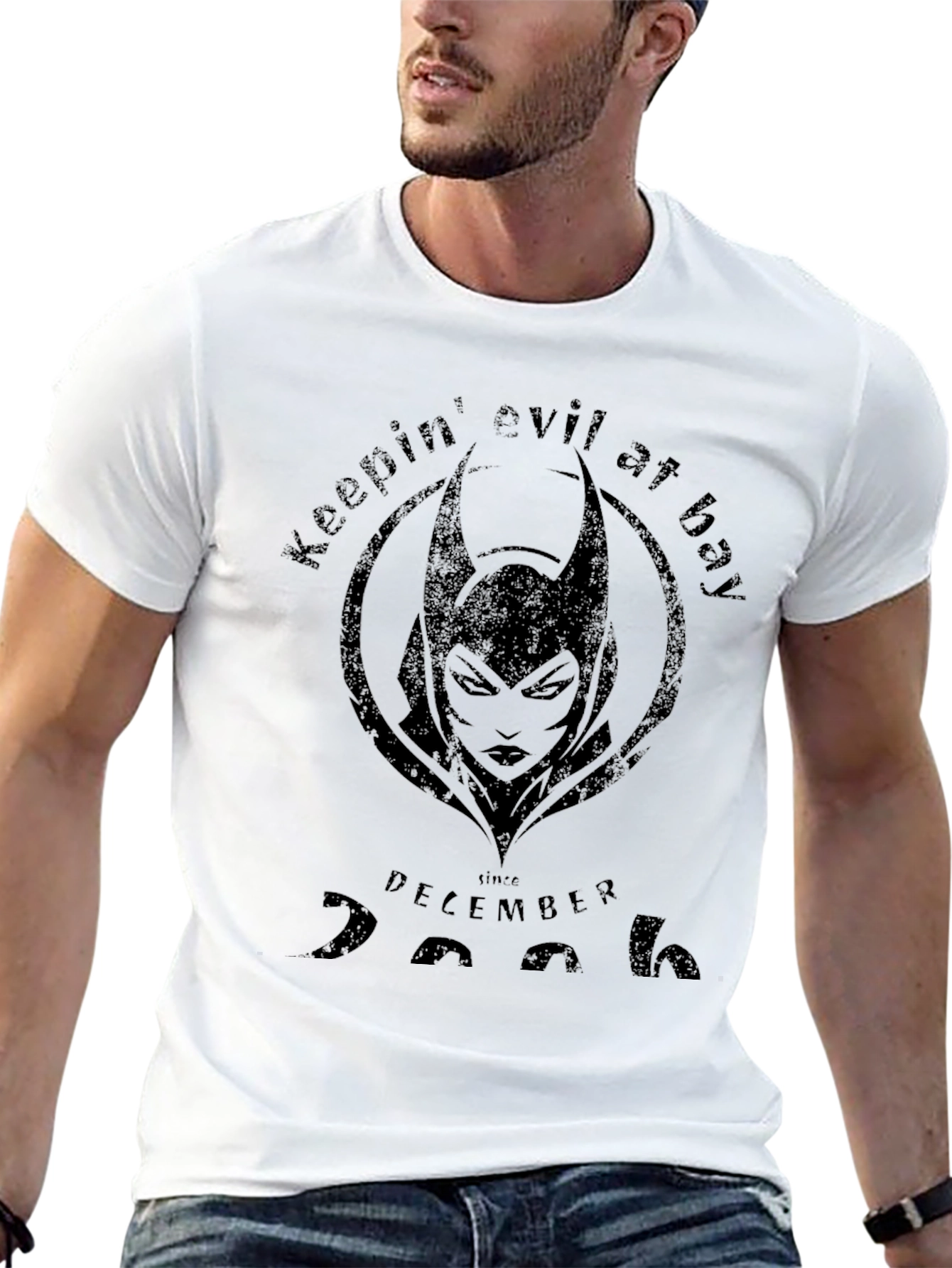 Keepin Evil at Bay Witch Graphic Tee