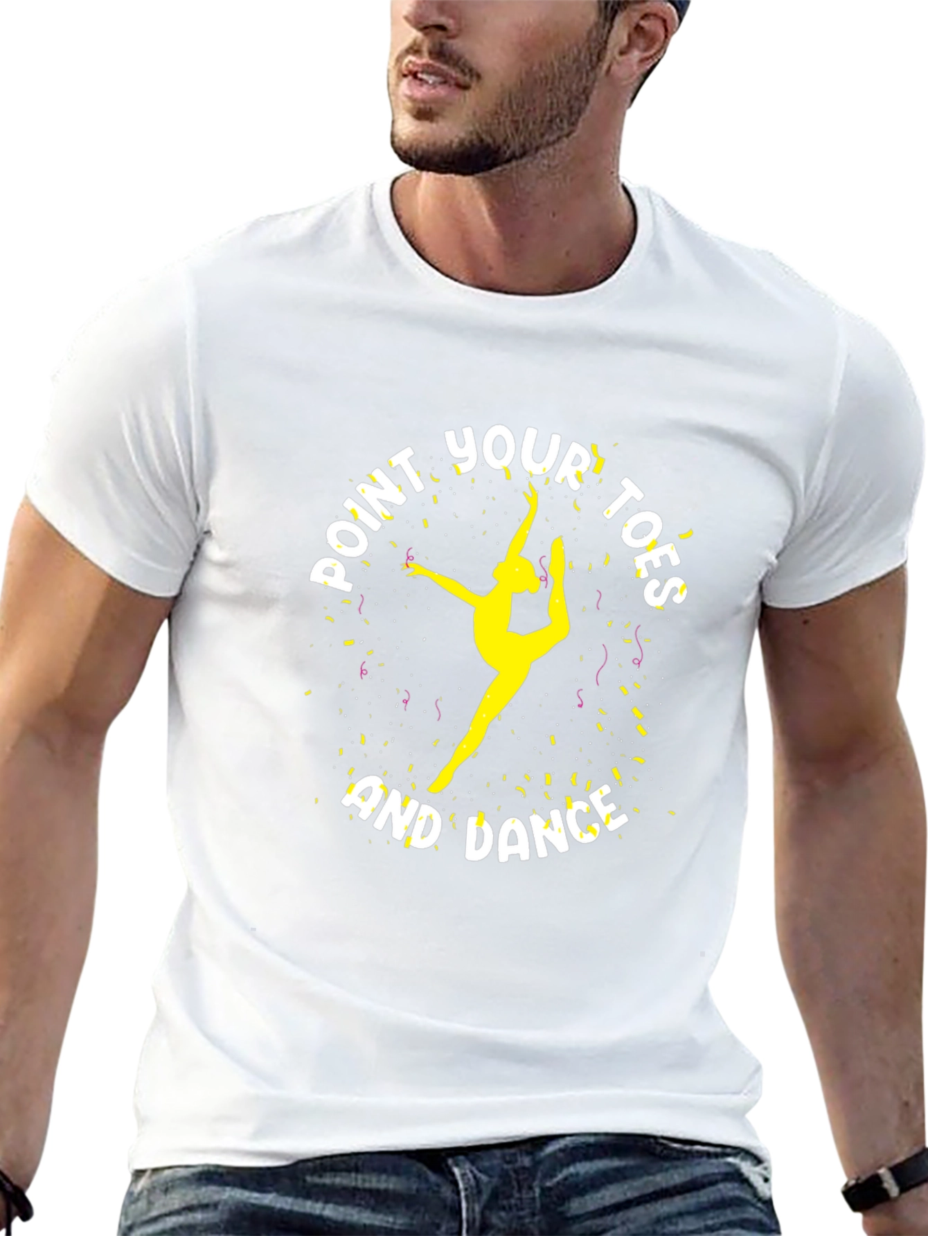 Point Your Toes and Dance Black Graphic T-Shirt