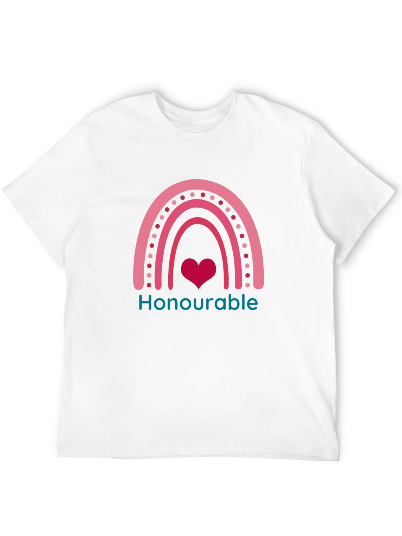 Honourable Rainbow Heart Graphic Tee