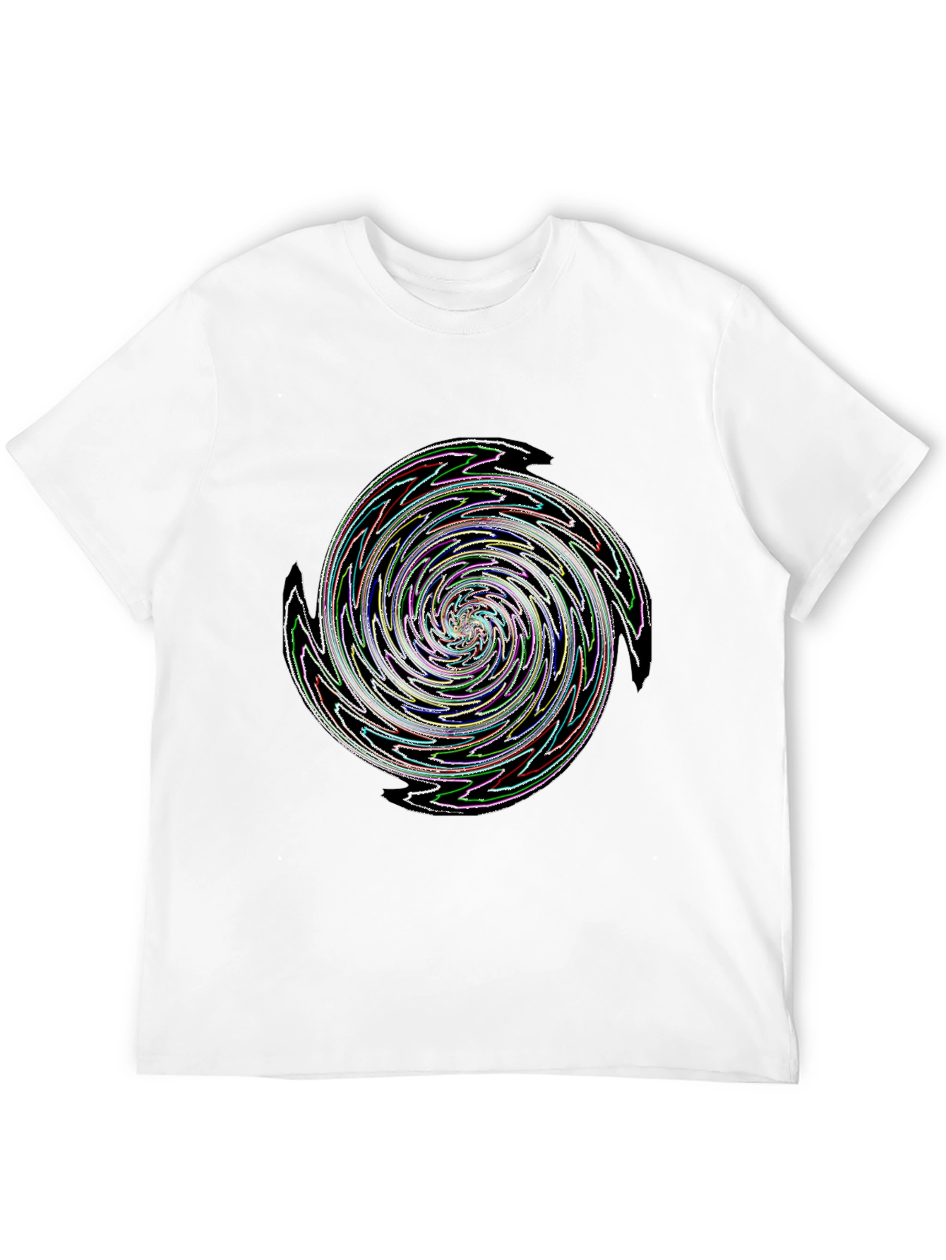 Swirl Graphic Tee - Mens Black T-Shirt