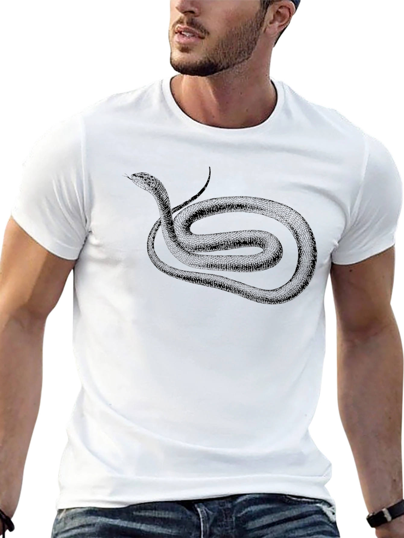 Black Snake Graphic T-Shirt