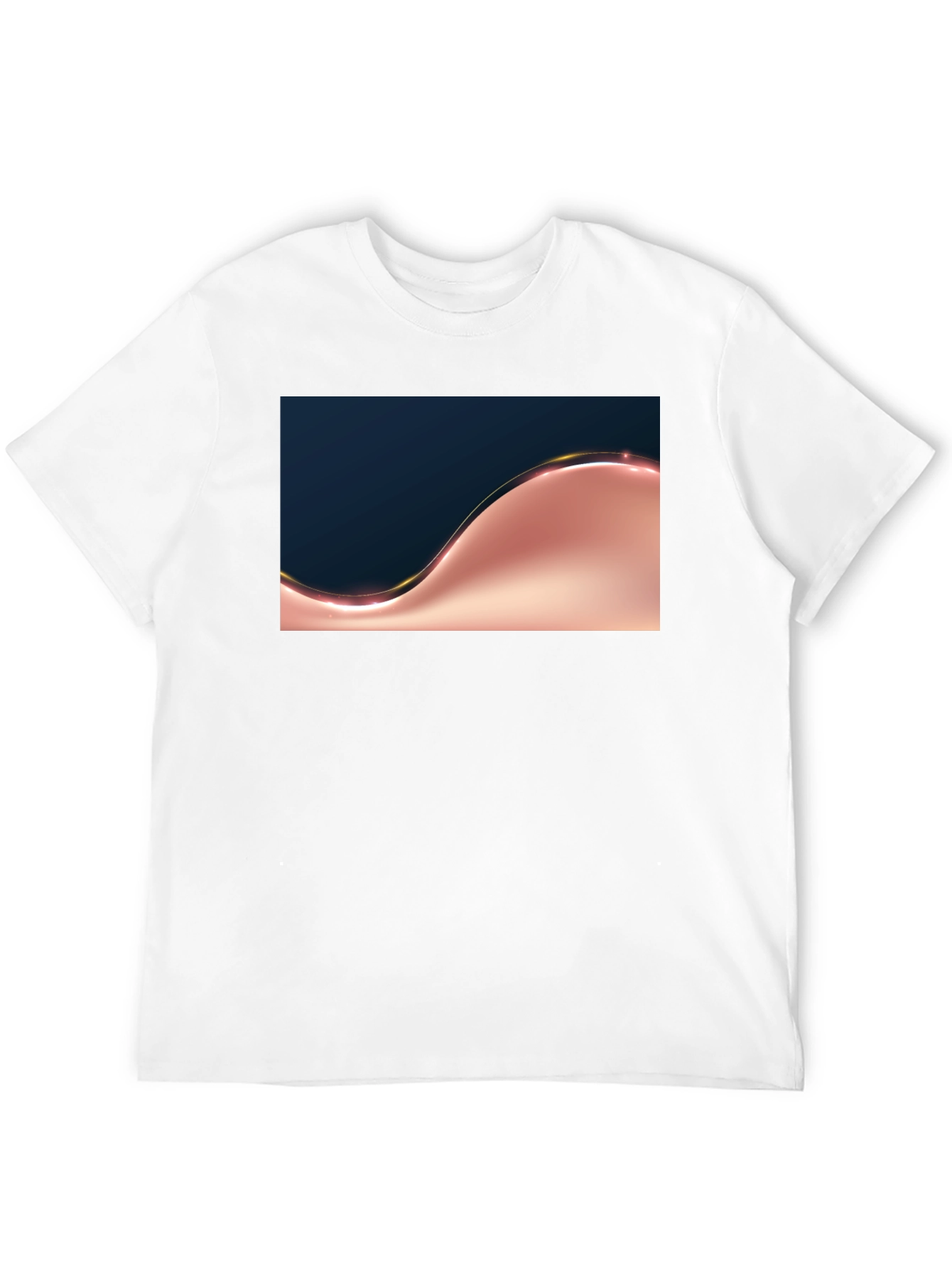 Stylish Black T-Shirt with Abstract Design