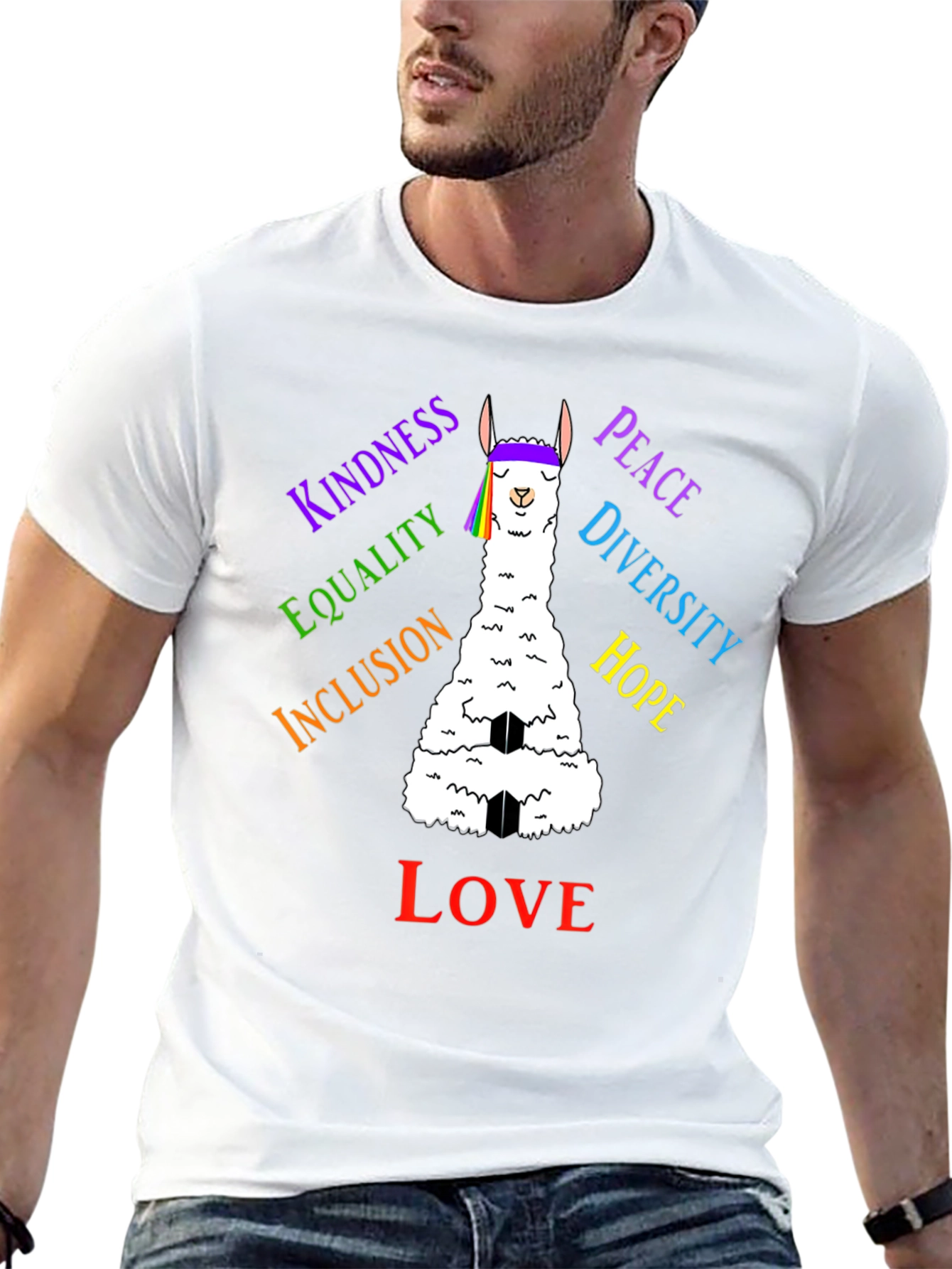 Llama Pride T-Shirt - Kindness Love Equality