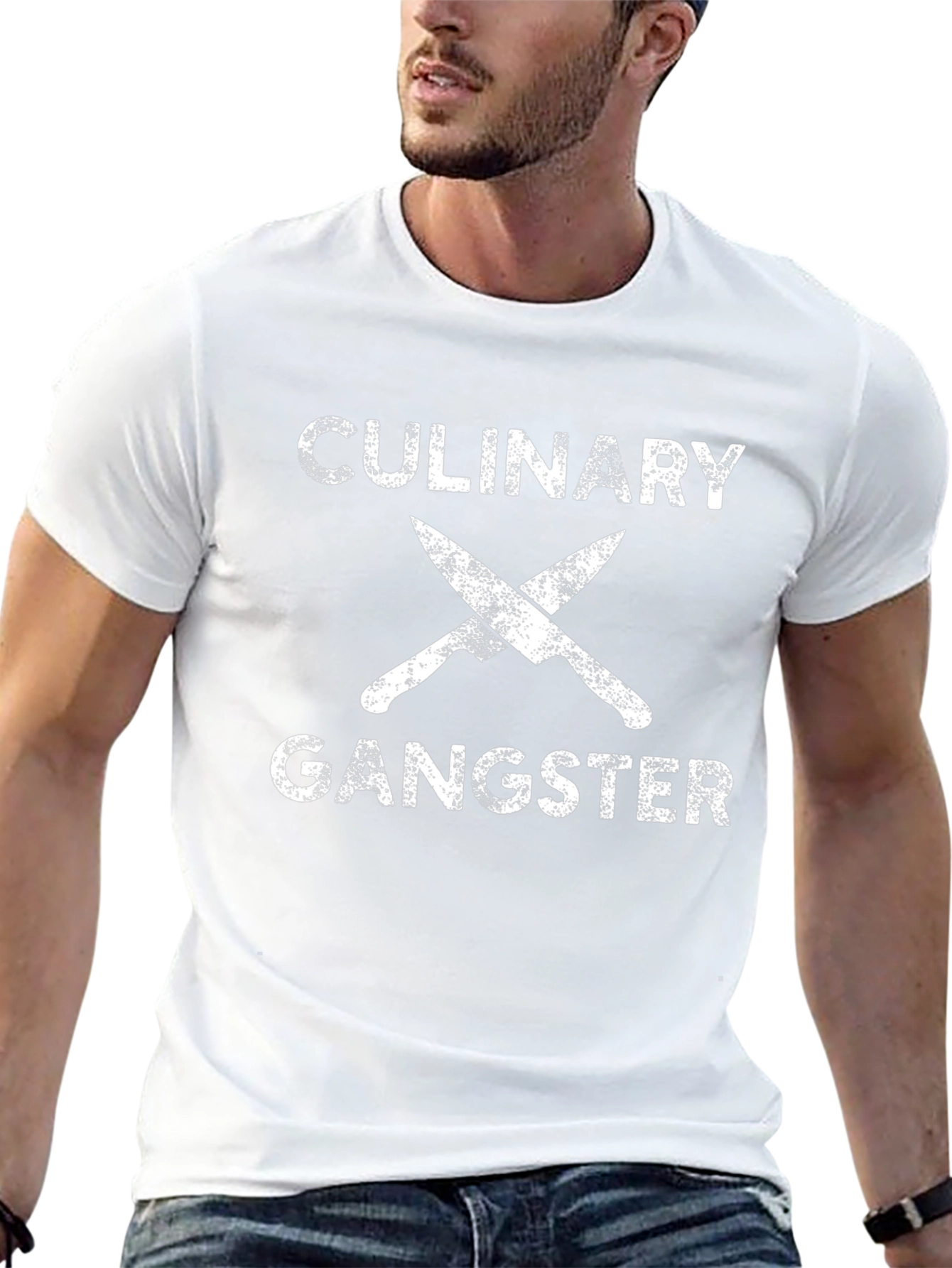 Culinary Gangster Graphic Tee - Chef Humor T-Shirt