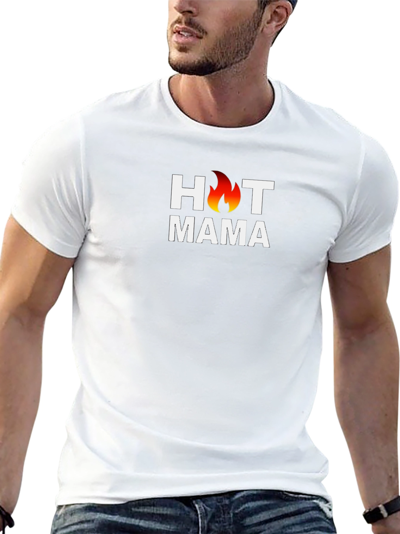 Hot Mama Graphic Tee - Black Cotton T-Shirt