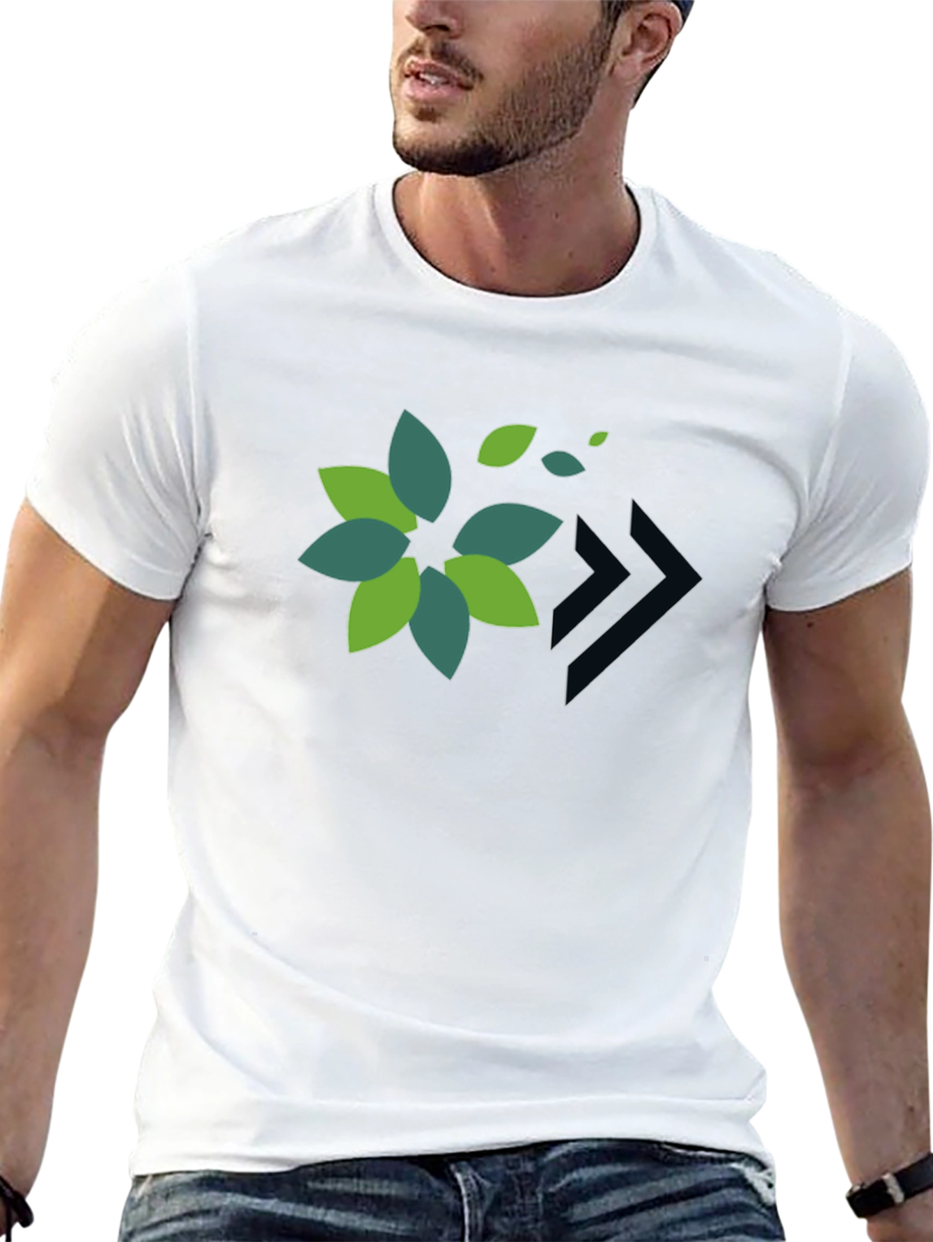 Eco Leaf Arrow Graphic Tee