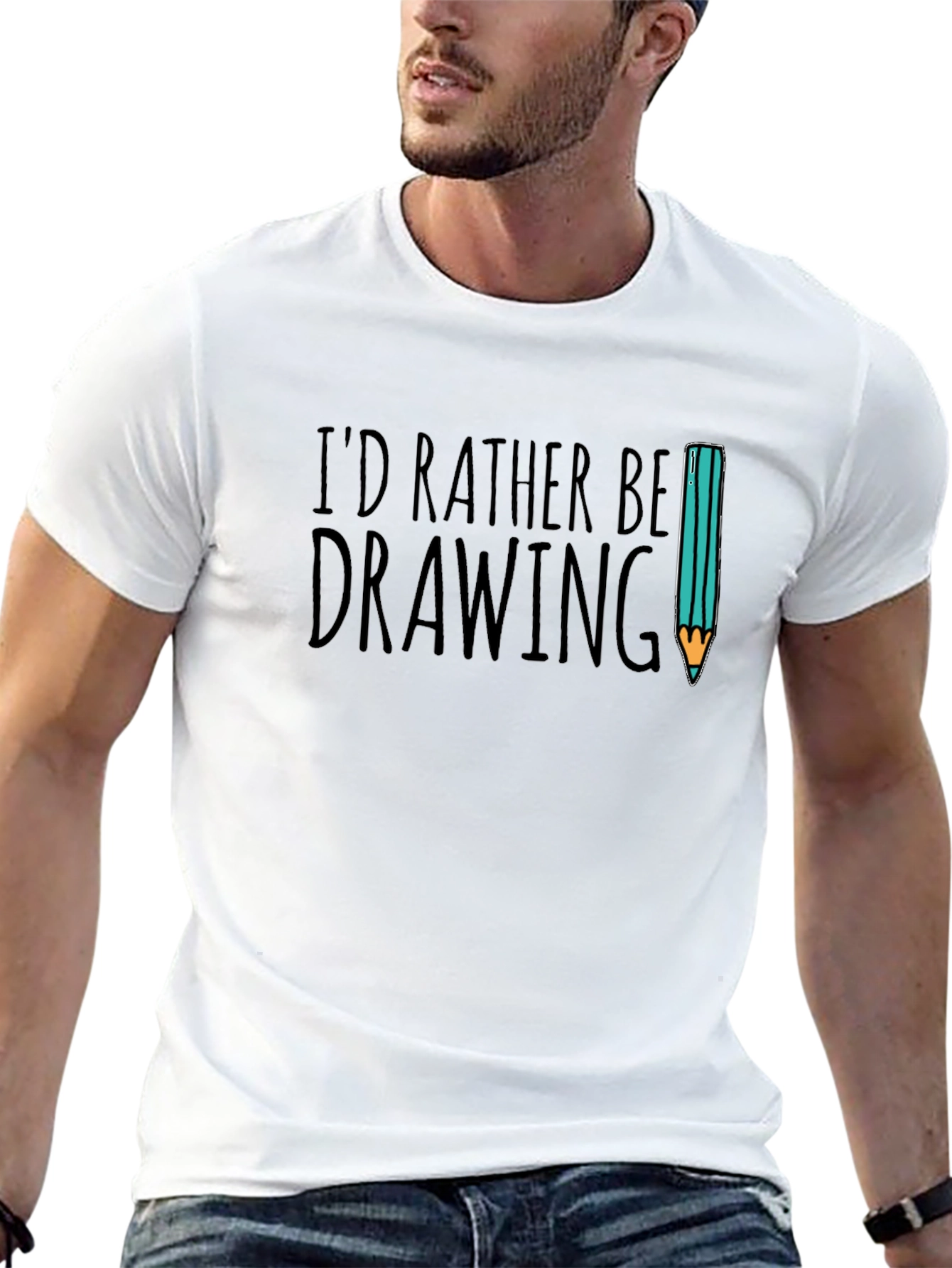 Id Rather Be Drawing Graphic Tee