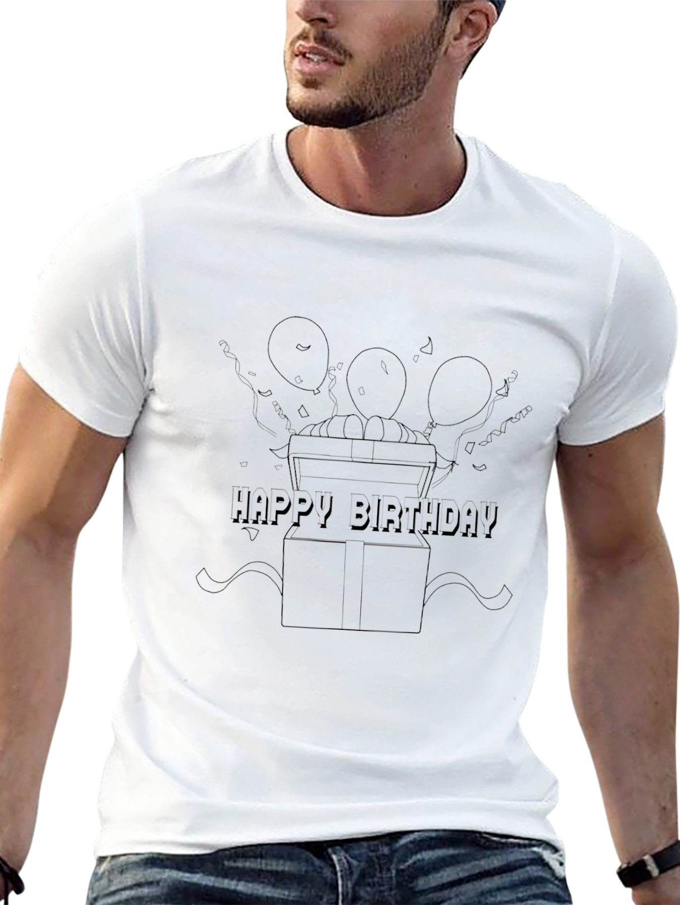 Happy Birthday Gift Box Tee