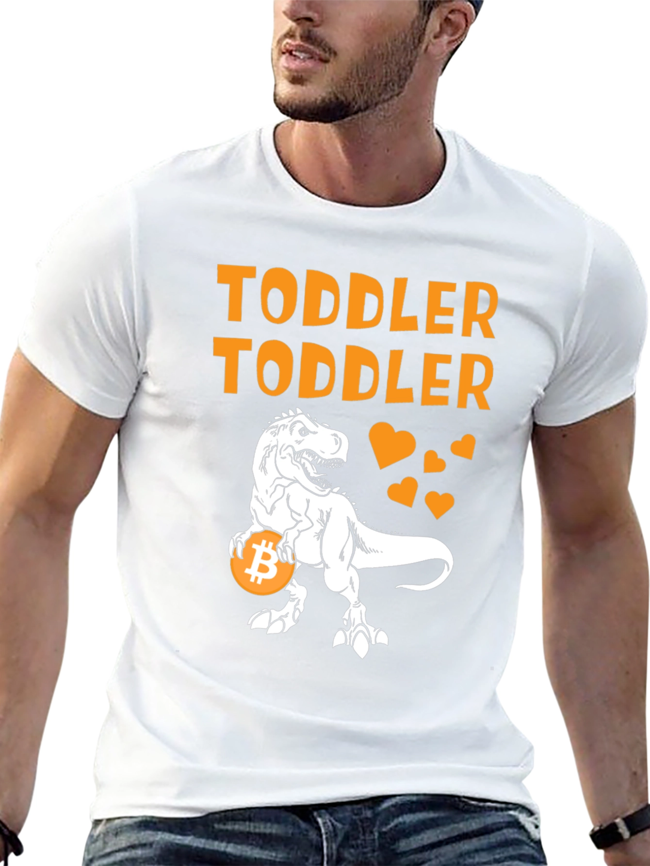 Toddler Bitcoin T-Rex Graphic Tee