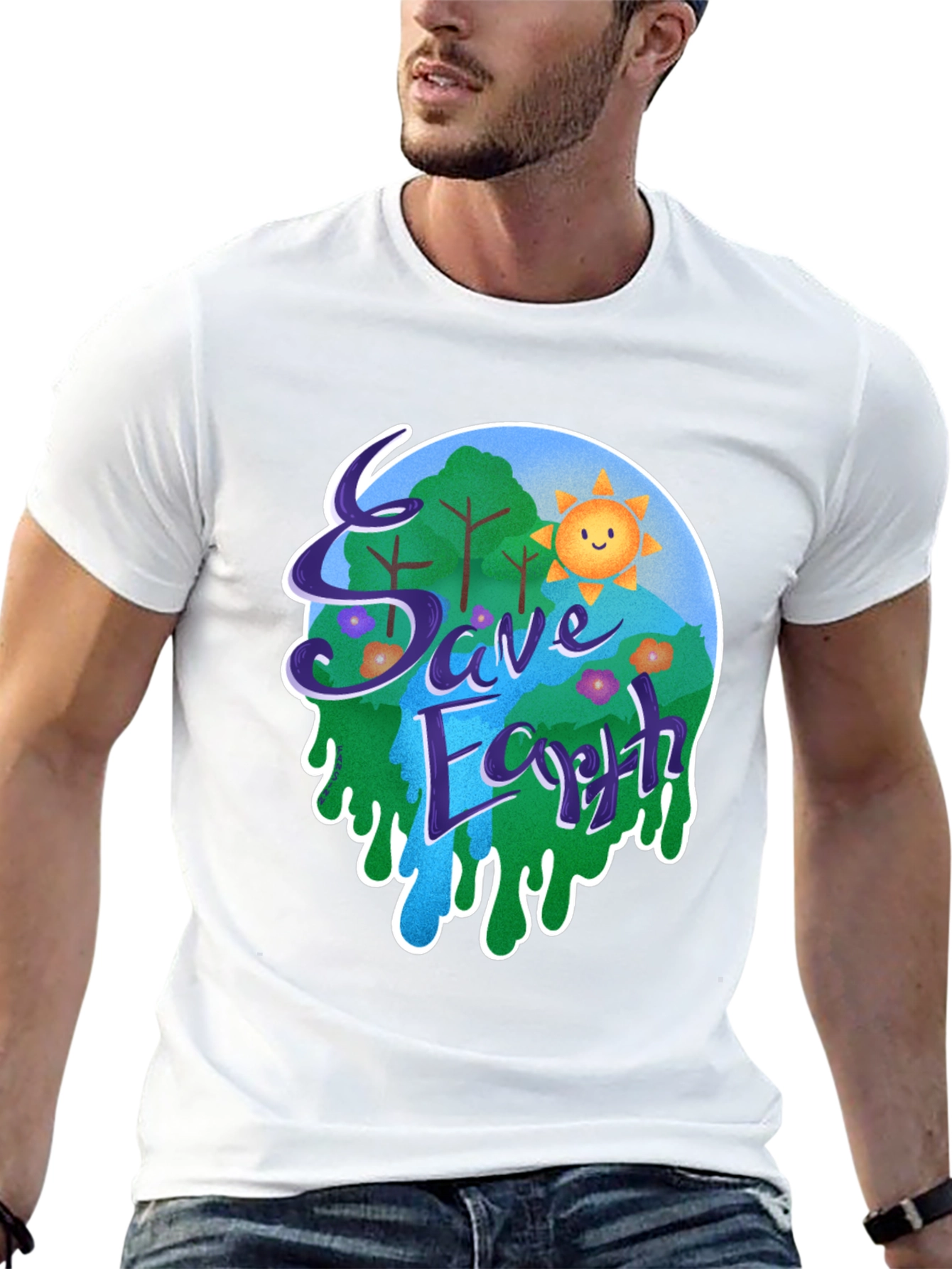 Save Earth Graphic T-Shirt
