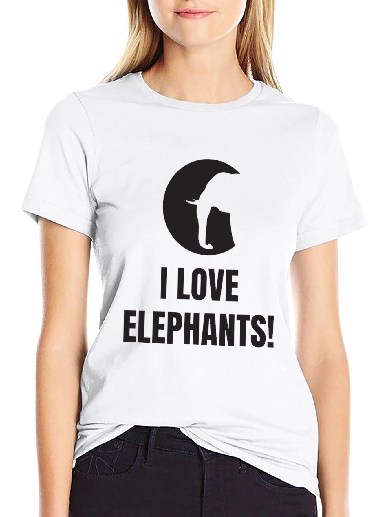 I Love Elephants! Graphic Tee