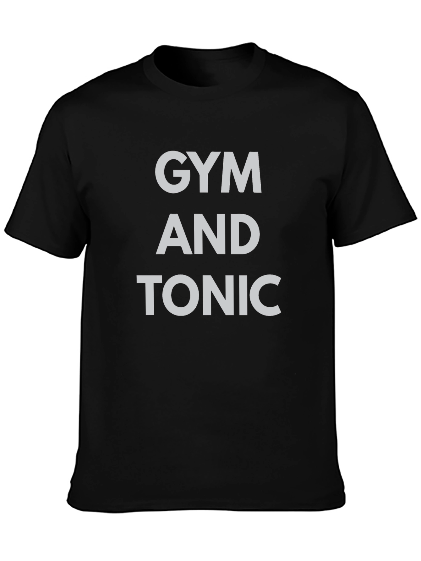 Gym and Tonic Black Graphic T-Shirt