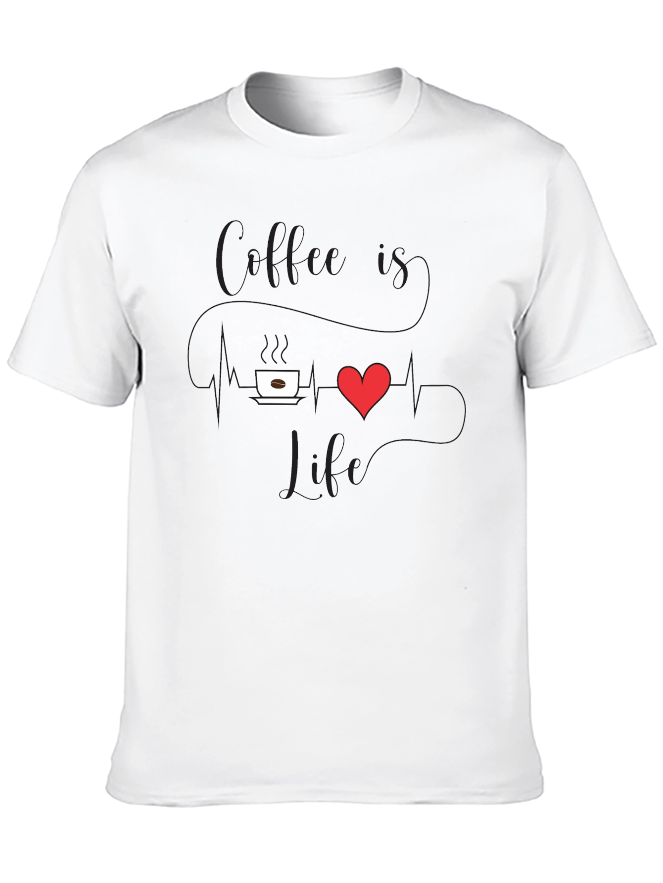 Coffee Is Life Mens Graphic T-Shirt
