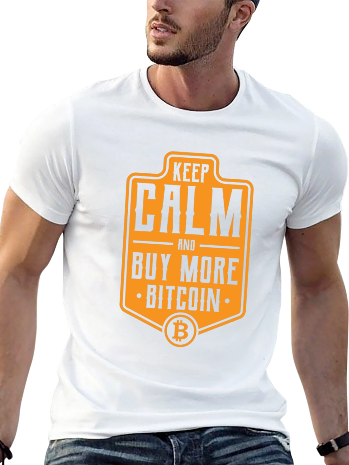 Keep Calm Buy Bitcoin Graphic T-Shirt