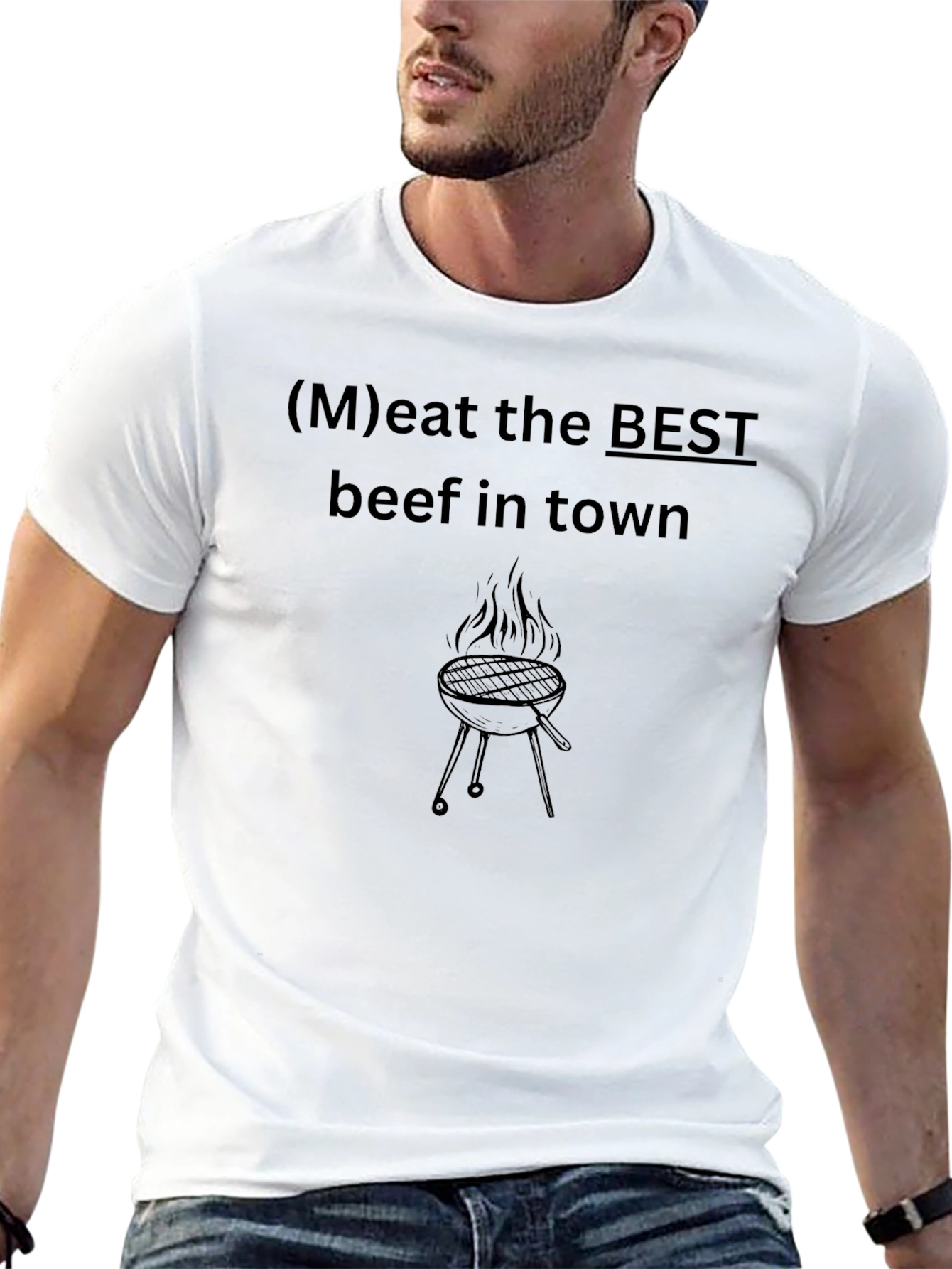 BBQ Meat the Best Black T-Shirt