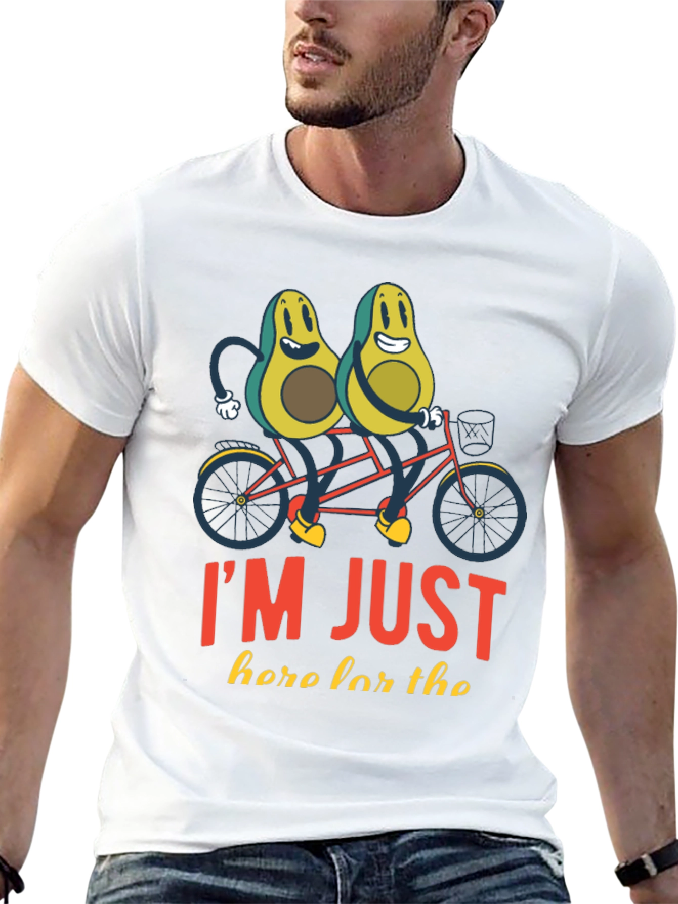 Avocado Tandem Bike Graphic Tee